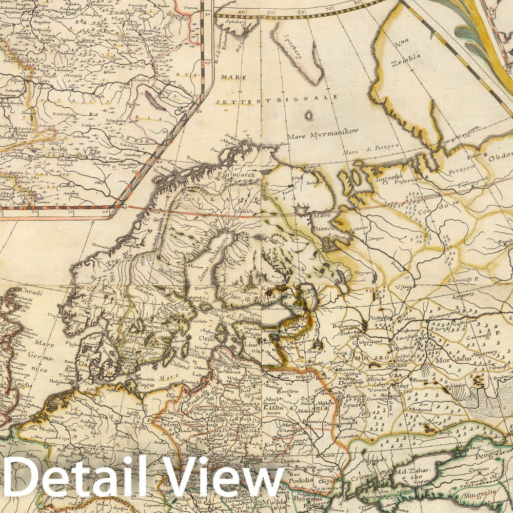Historic Map : Europam Et Asiae Partem Sie describere Conabar, 1660, v5, Vintage Wall Decor