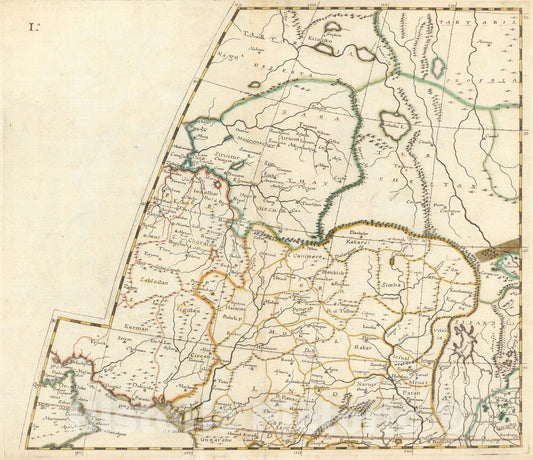 Historic Map : Asia Ex Conatibus Geographicis, 1660, v1, Vintage Wall Decor