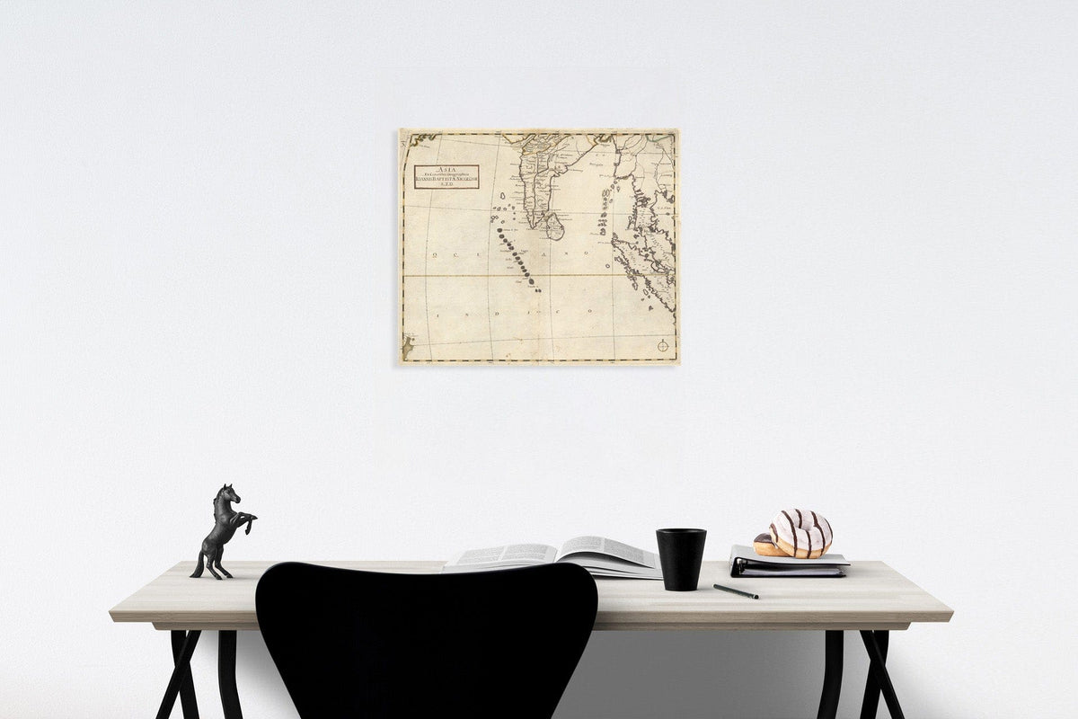 Historic Map : Asia Ex Conatibus Geographicis, 1660, v3, Vintage Wall Decor