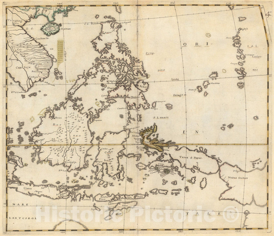Historic Map : Asia Ex Conatibus Geographicis, 1660, v4, Vintage Wall Decor