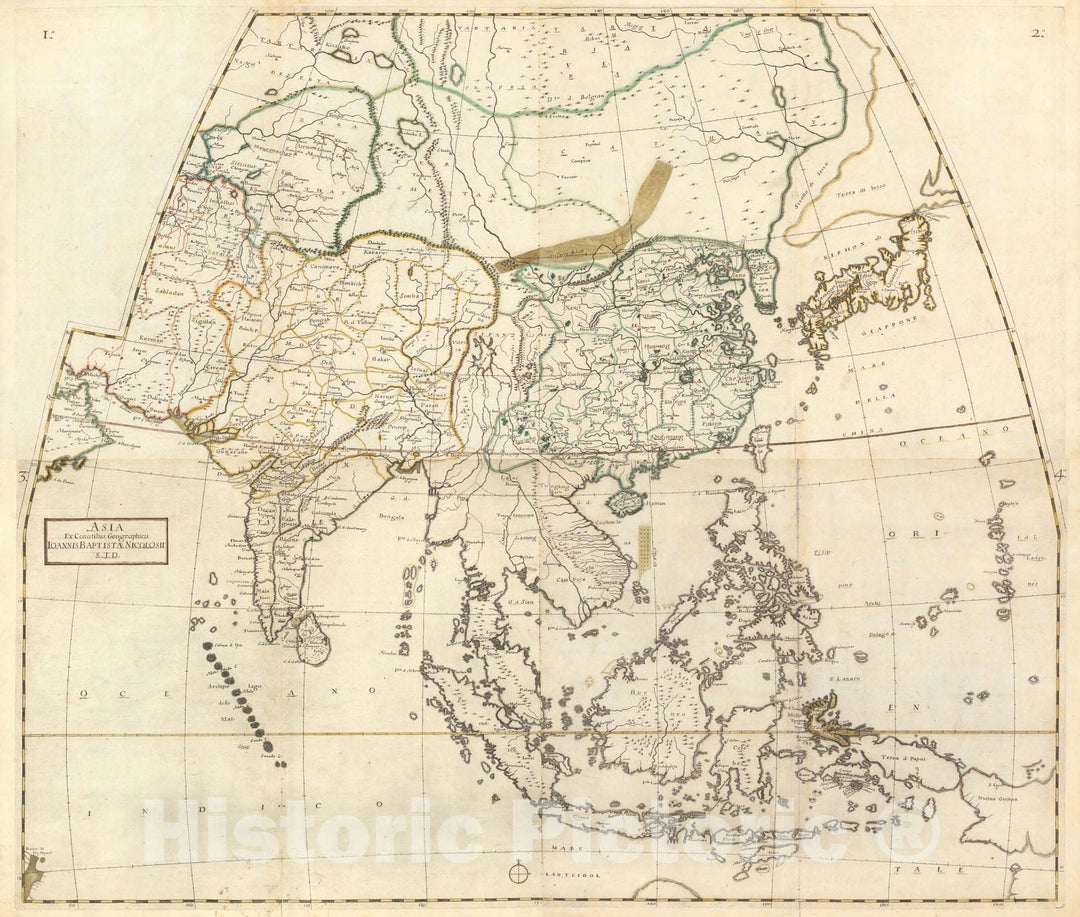 Historic Map : Asia Ex Conatibus Geographicis, 1660, v5, Vintage Wall Decor