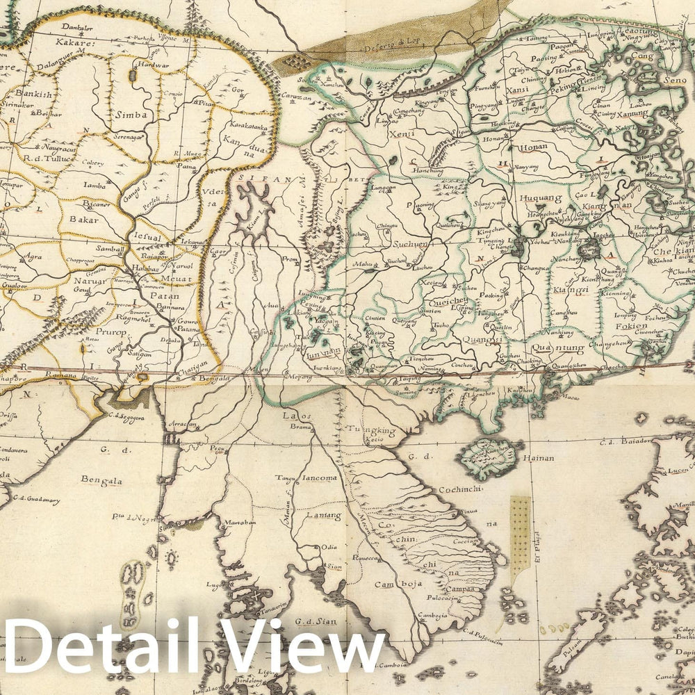 Historic Map : Asia Ex Conatibus Geographicis, 1660, v5, Vintage Wall Decor