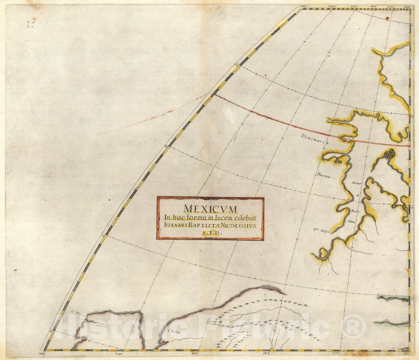 Historic Map : Mexicum In hac forma in lucem edebat., 1660, v1, Vintage Wall Decor