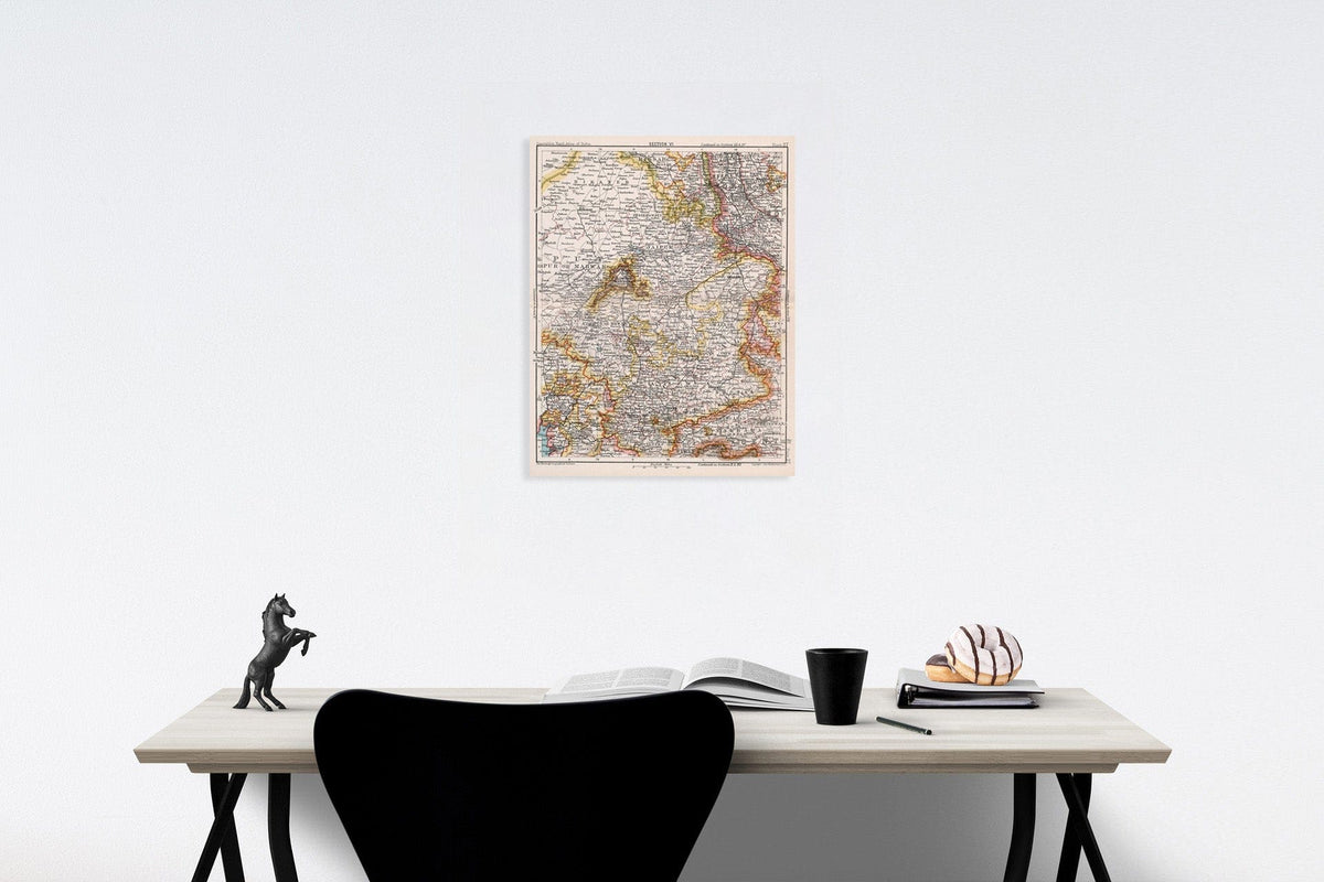 Historic Map : Section VI. Ajmere. Plate 27, 1893, Vintage Wall Decor