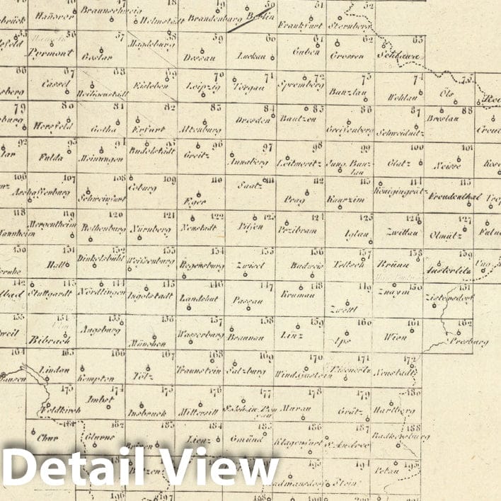 Historic Map : Index page: Sect. 2. Theil von Pommern. = Partie de la Pomeranie, 1813, Vintage Wall Decor