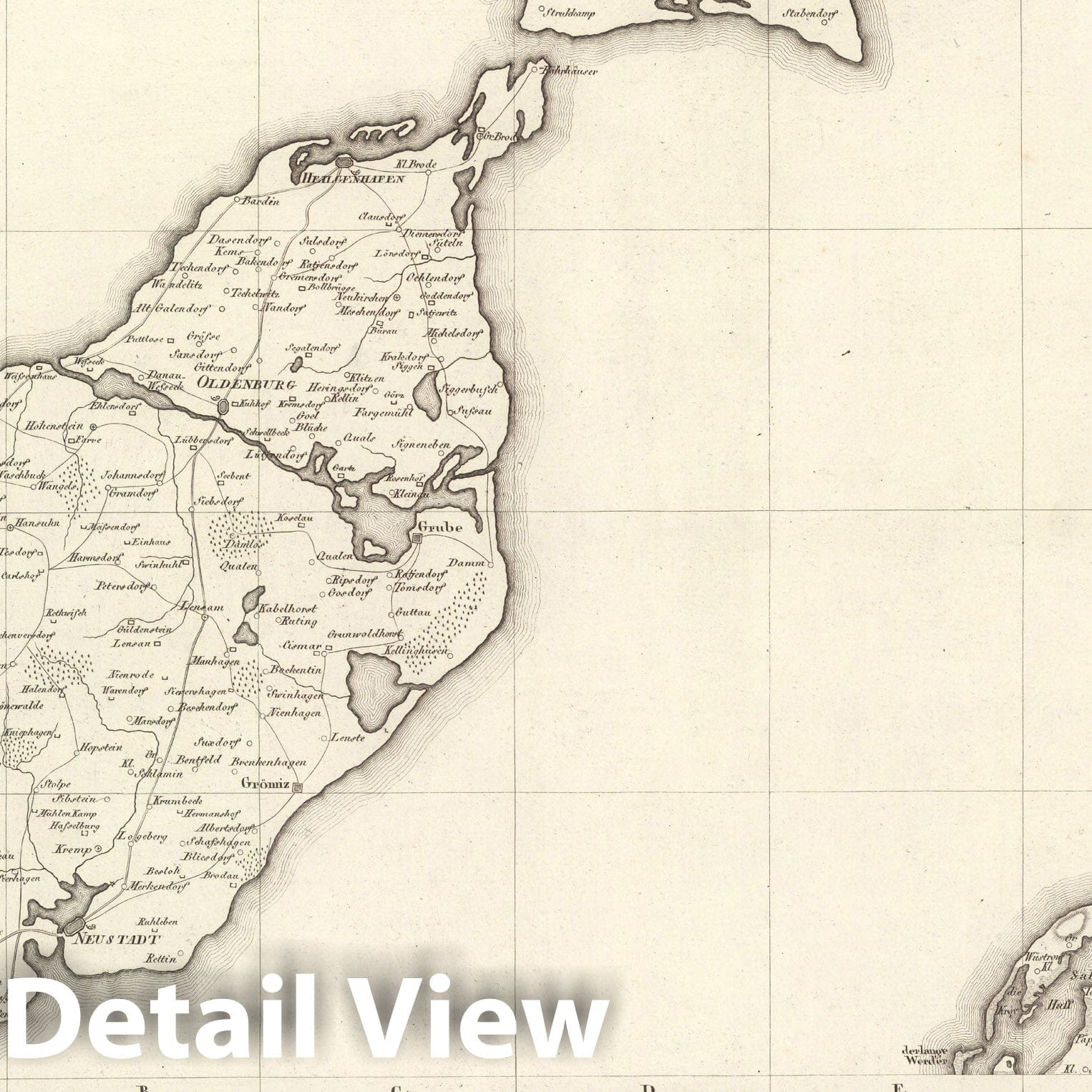 Historic Map : Sect. 7. Theil von Holstein. = Partie de Holstein, 1813, Vintage Wall Decor