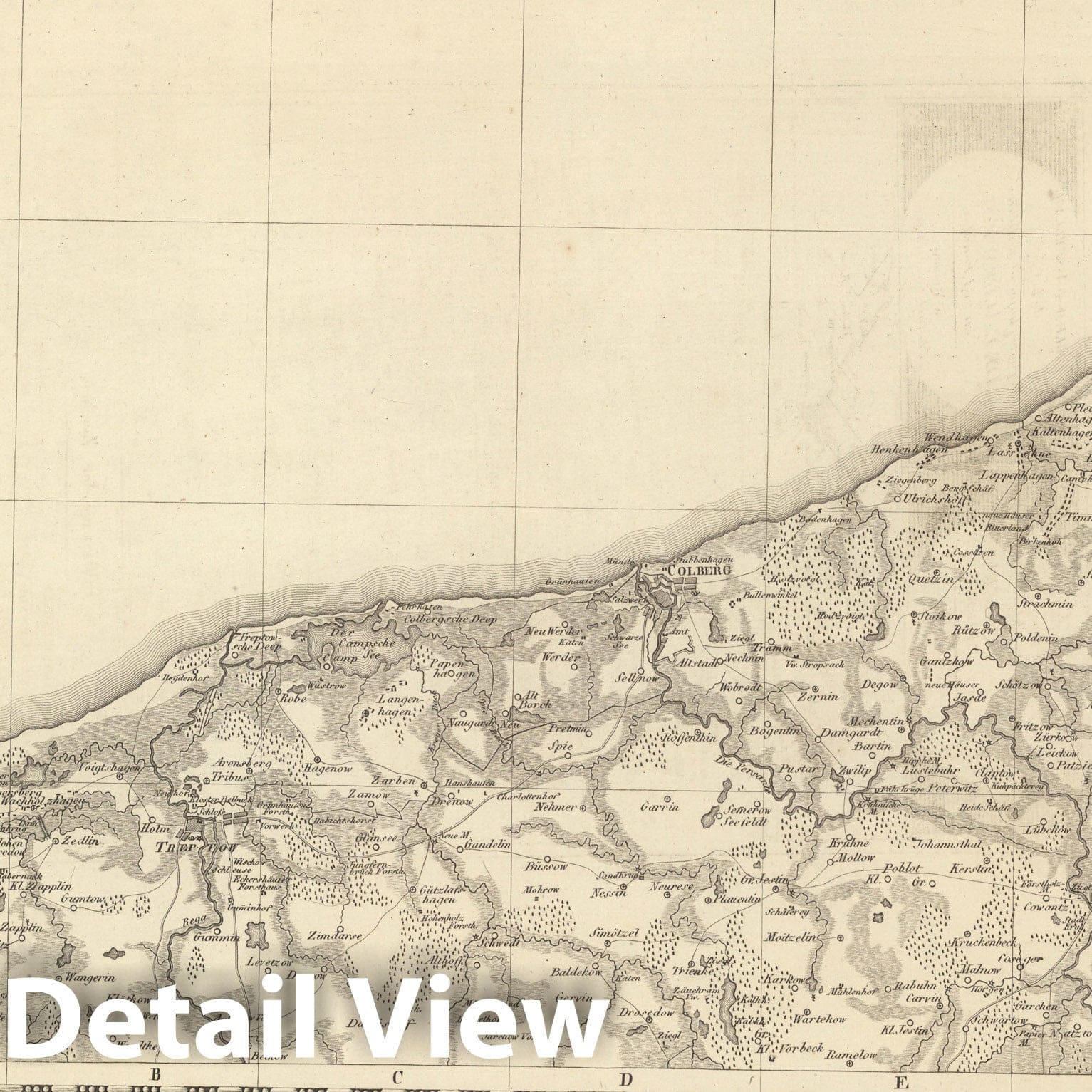 Historic Map : Sect. 11. Theil von Pommern = Partie de la Pomeranie, 1813, Vintage Wall Decor