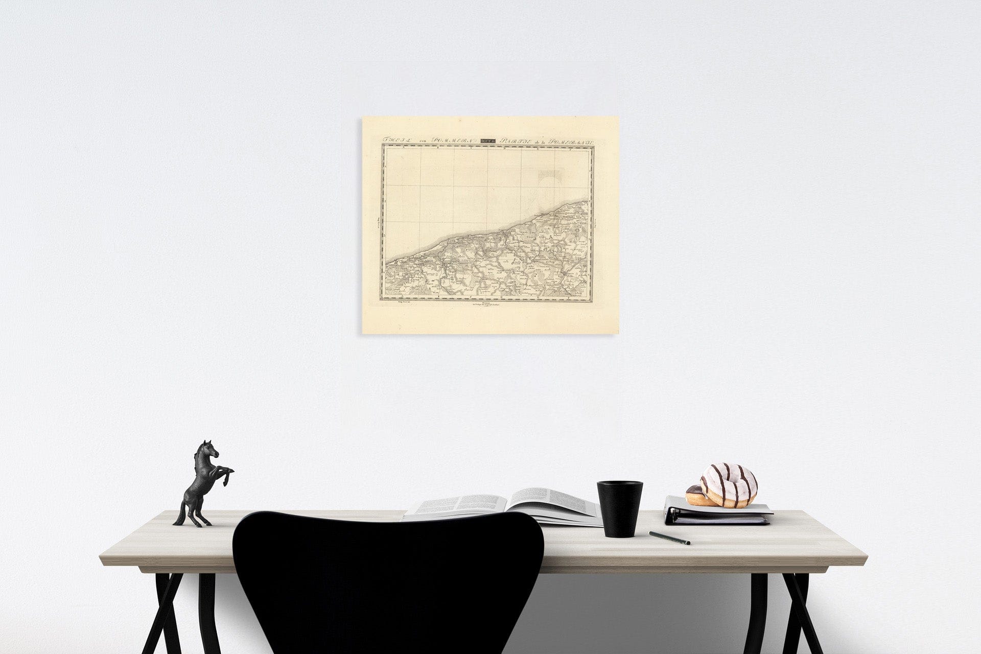 Historic Map : Sect. 11. Theil von Pommern = Partie de la Pomeranie, 1813, Vintage Wall Decor