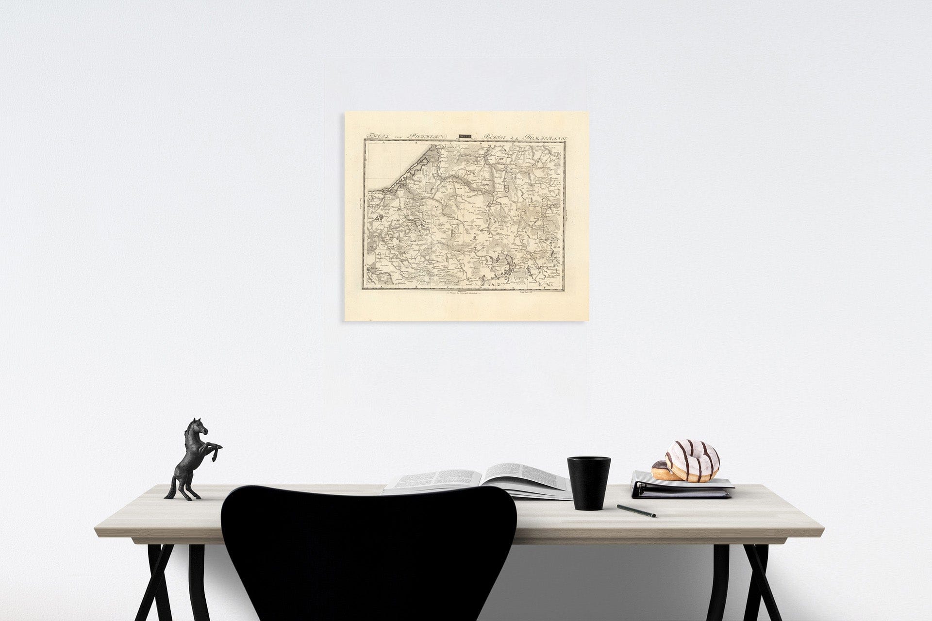 Historic Map : Sect. 12. Theil von Pommern = Partie de la Pomeranie, 1813, Vintage Wall Decor