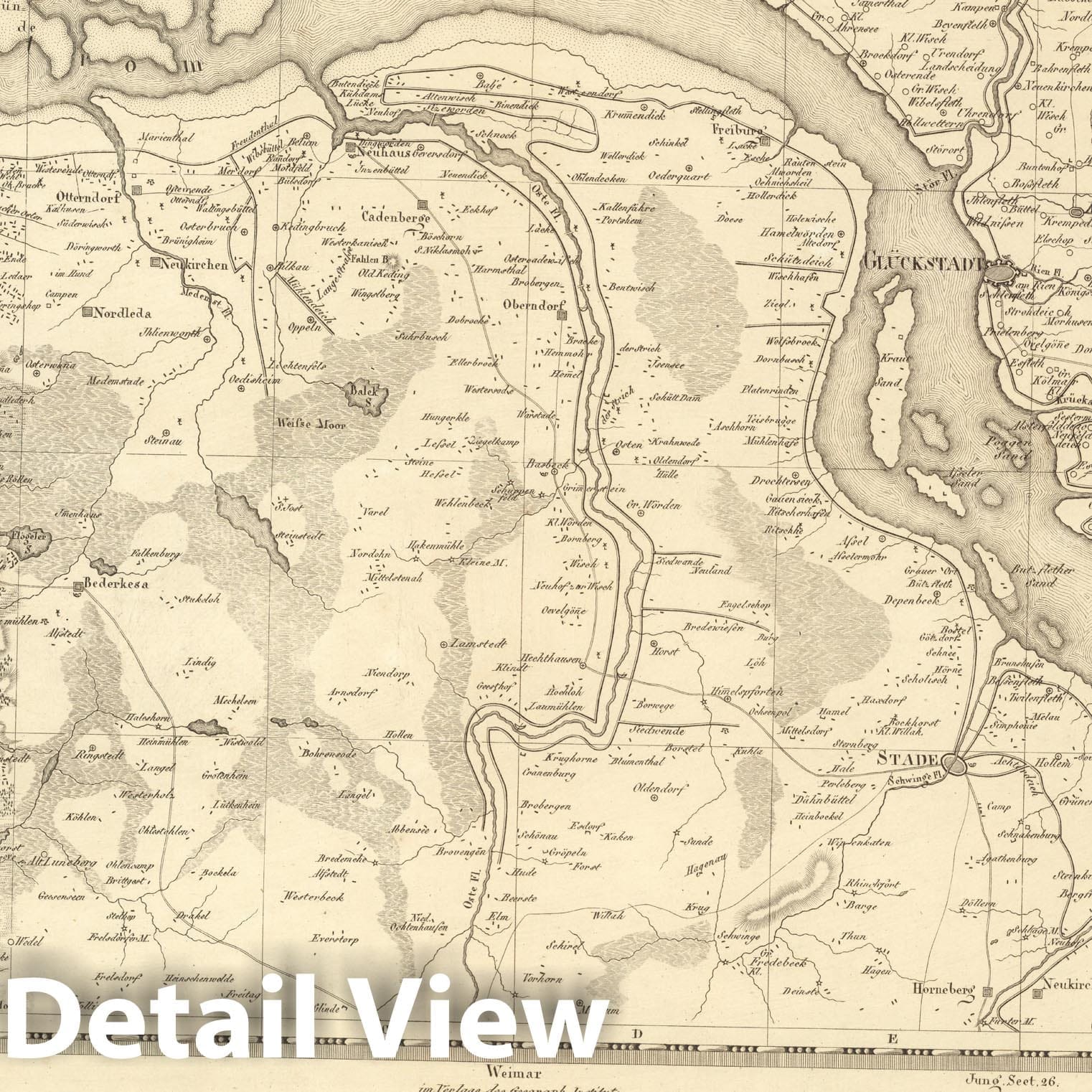 Historic Map : Sect. 16. Theil von Frankreich = Partie de l'Empire Francaise, 1813, Vintage Wall Decor