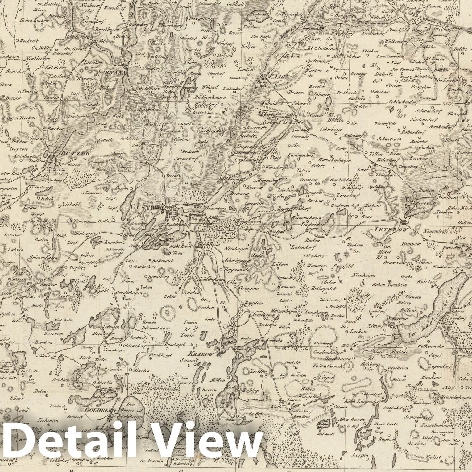 Historic Map : Sect. 19. Theil von Meklenburg. = Partie de Meklenbourg, 1813, Vintage Wall Decor