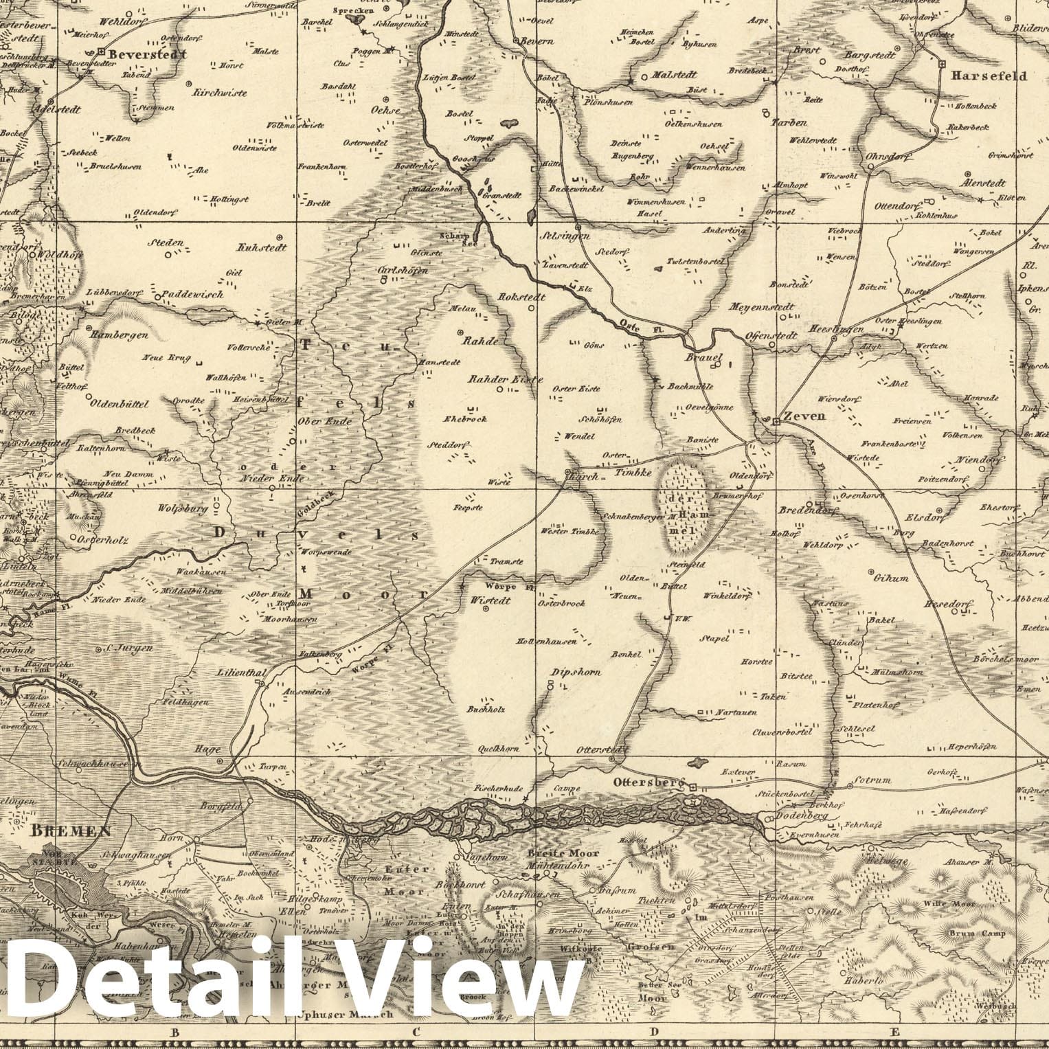 Historic Map : Sect. 26. Theil von Frankreich = Partie de l'Empire Francaise, 1813, Vintage Wall Decor