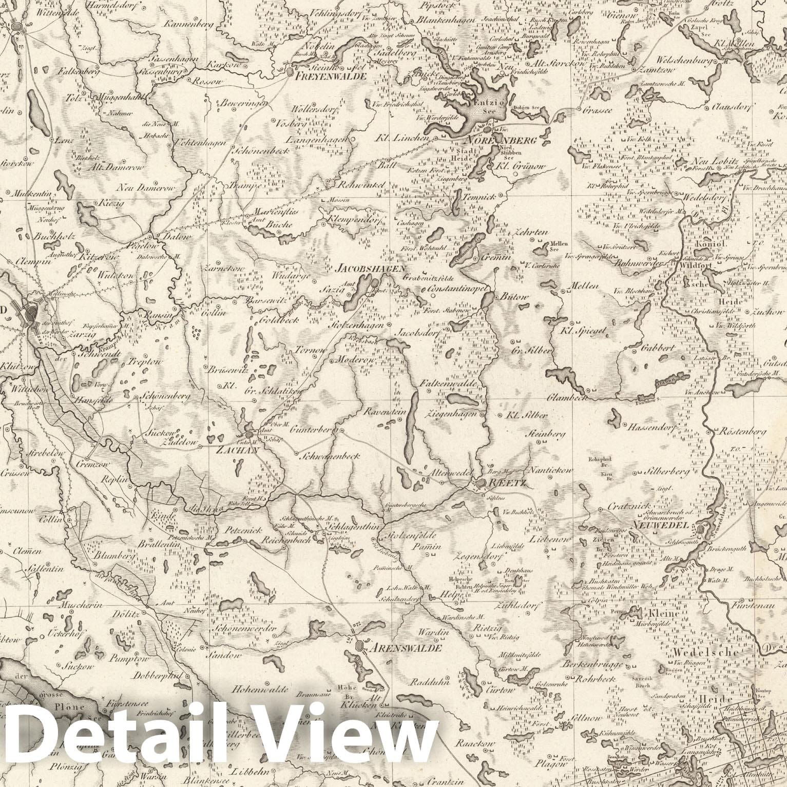 Historic Map : Sect. 32. Theil von Pommern = Partie de la Pomeranie, 1813, Vintage Wall Decor