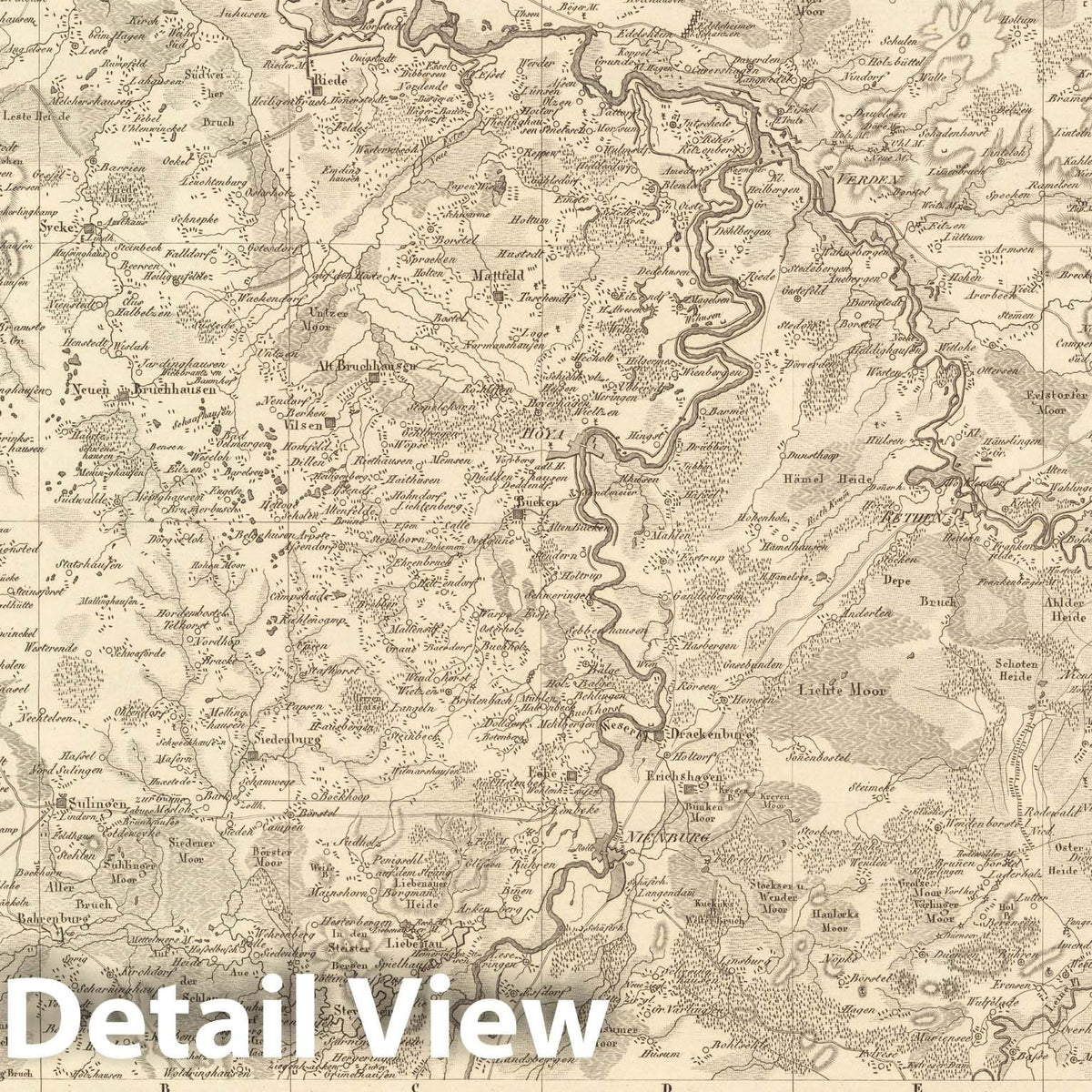 Historic Map : Sect. 36. Theil von Frankreich = Partie de l'Empire Francaise, 1813, Vintage Wall Decor