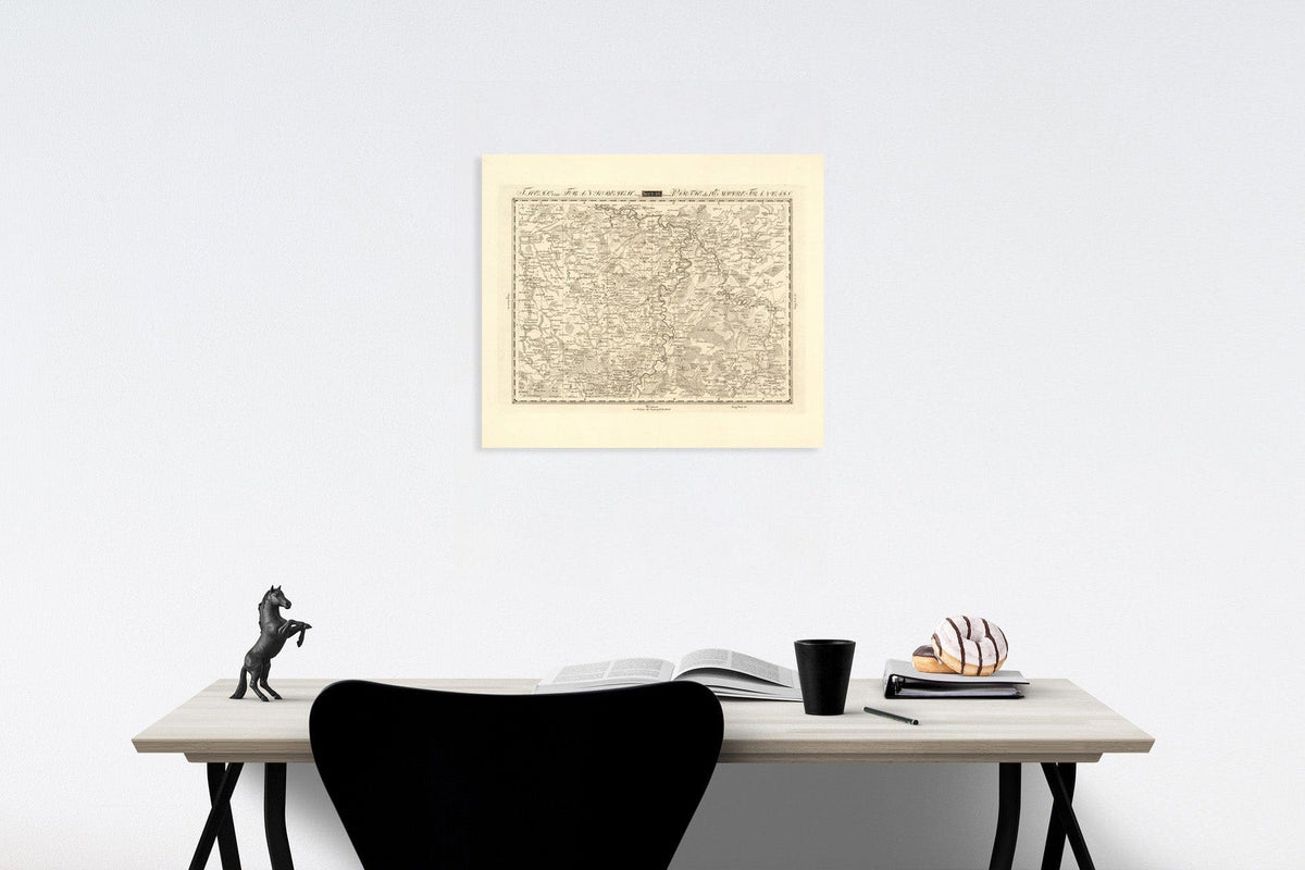 Historic Map : Sect. 36. Theil von Frankreich = Partie de l'Empire Francaise, 1813, Vintage Wall Decor