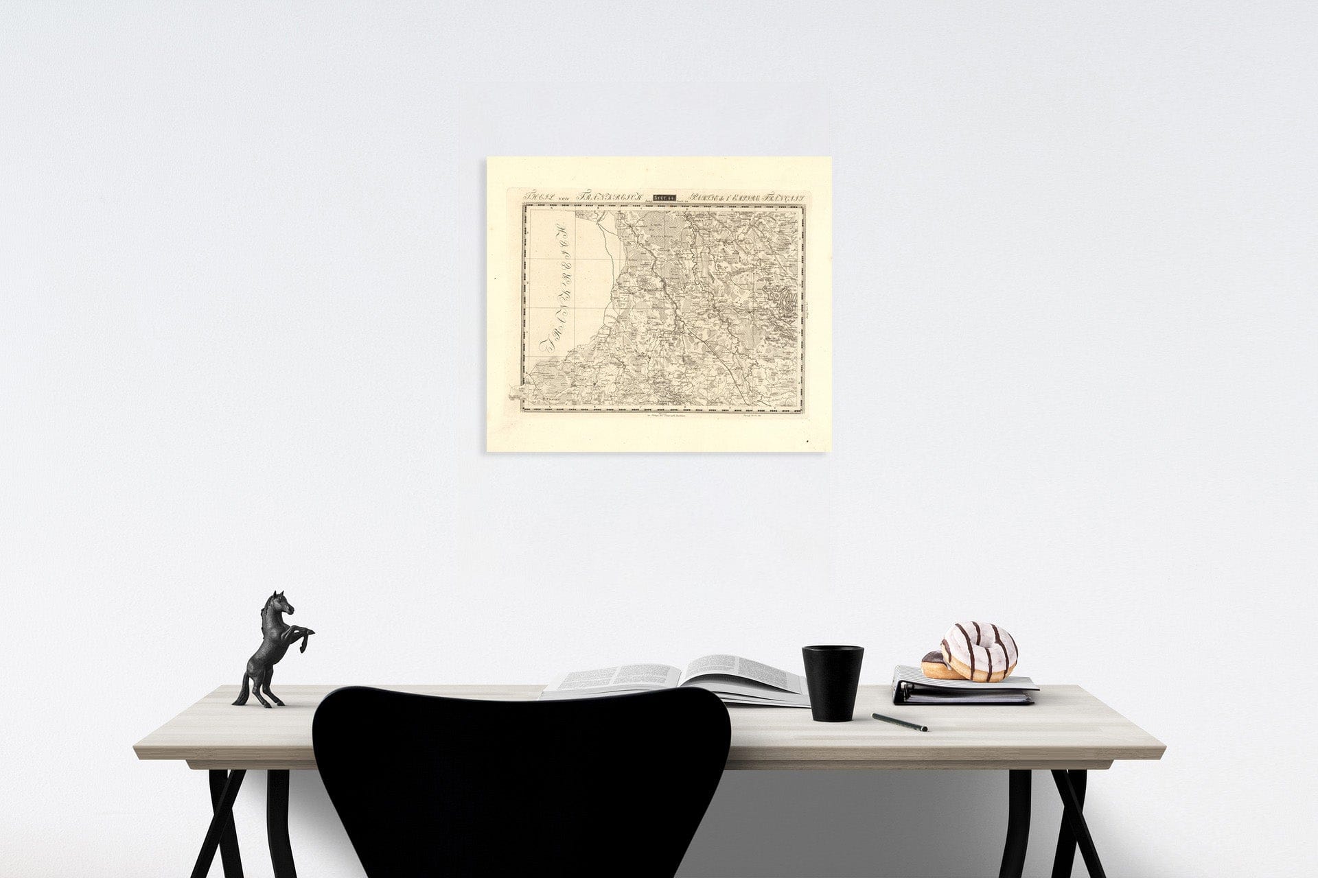 Historic Map : Sect. 44. Theil von Frankreich = Partie de l'Empire Francaise, 1813, Vintage Wall Decor