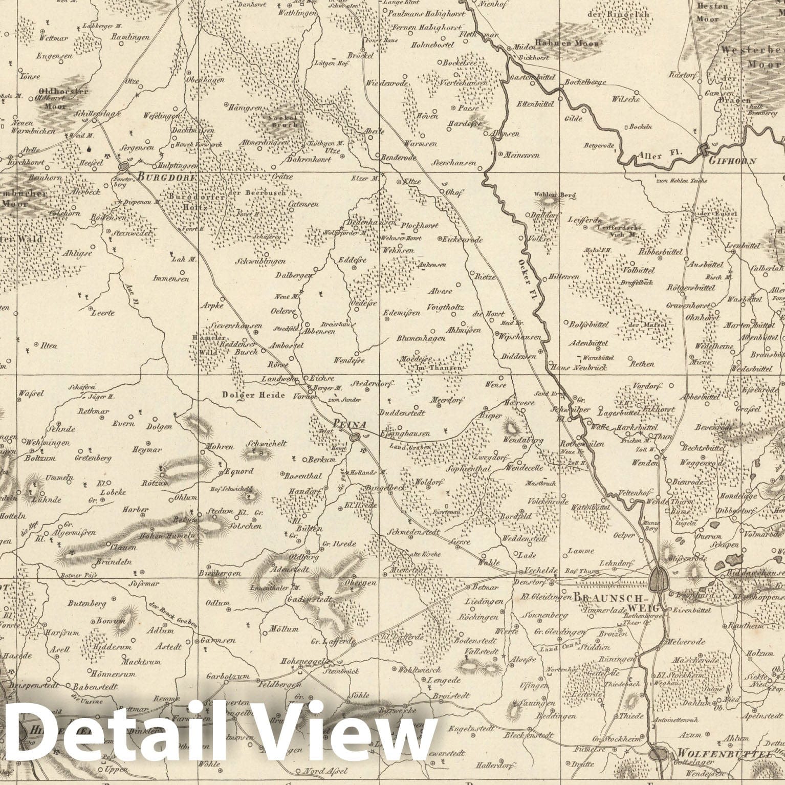 Historic Map : Sect. 47. Theil vom Konigrch. Westphalen = Partie du Royme. de Westphalie, 1813, Vintage Wall Decor