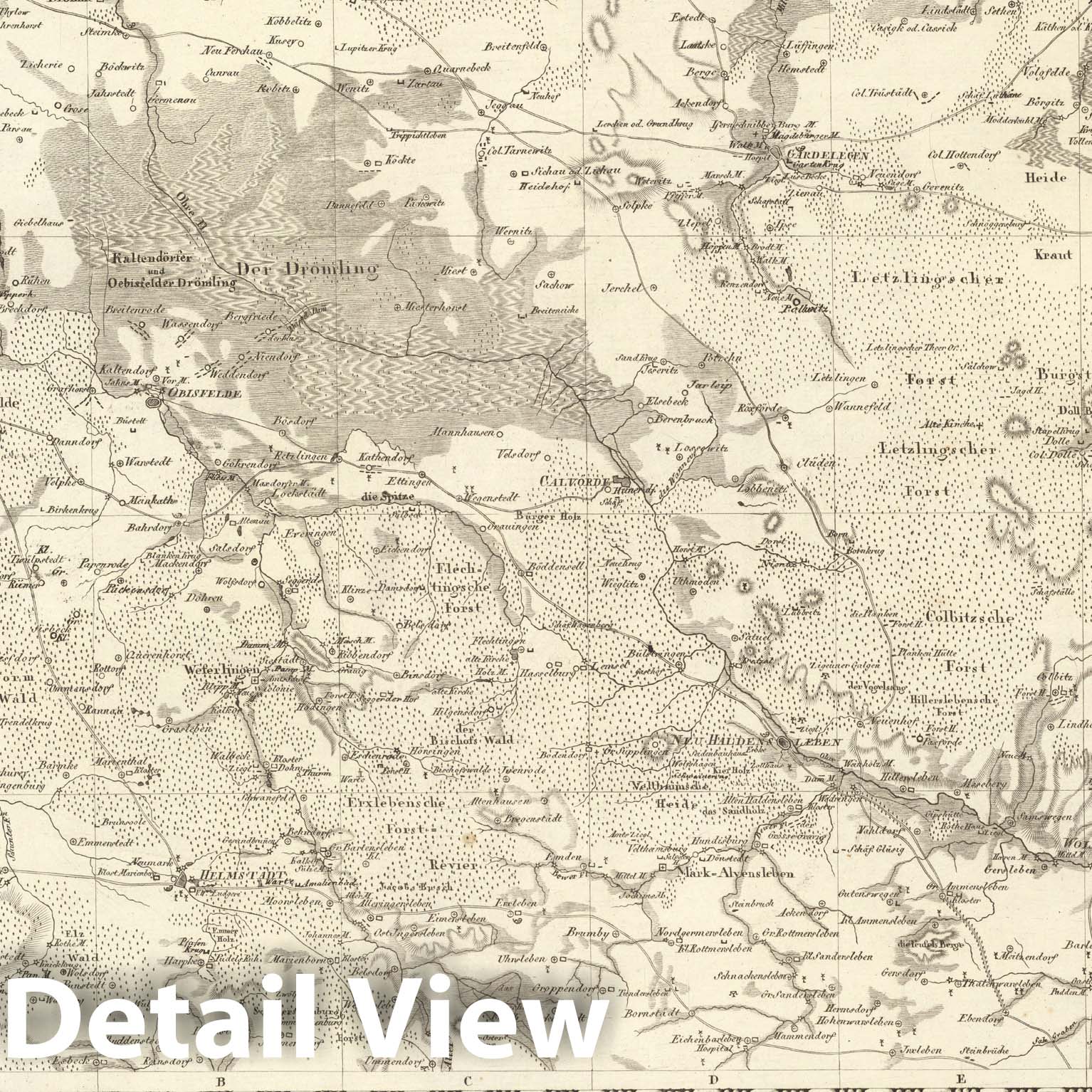Historic Map : Sect. 48. Theil vom Konigrch. Westphalen = Partie du Royme. de Westphalie, 1813, Vintage Wall Decor
