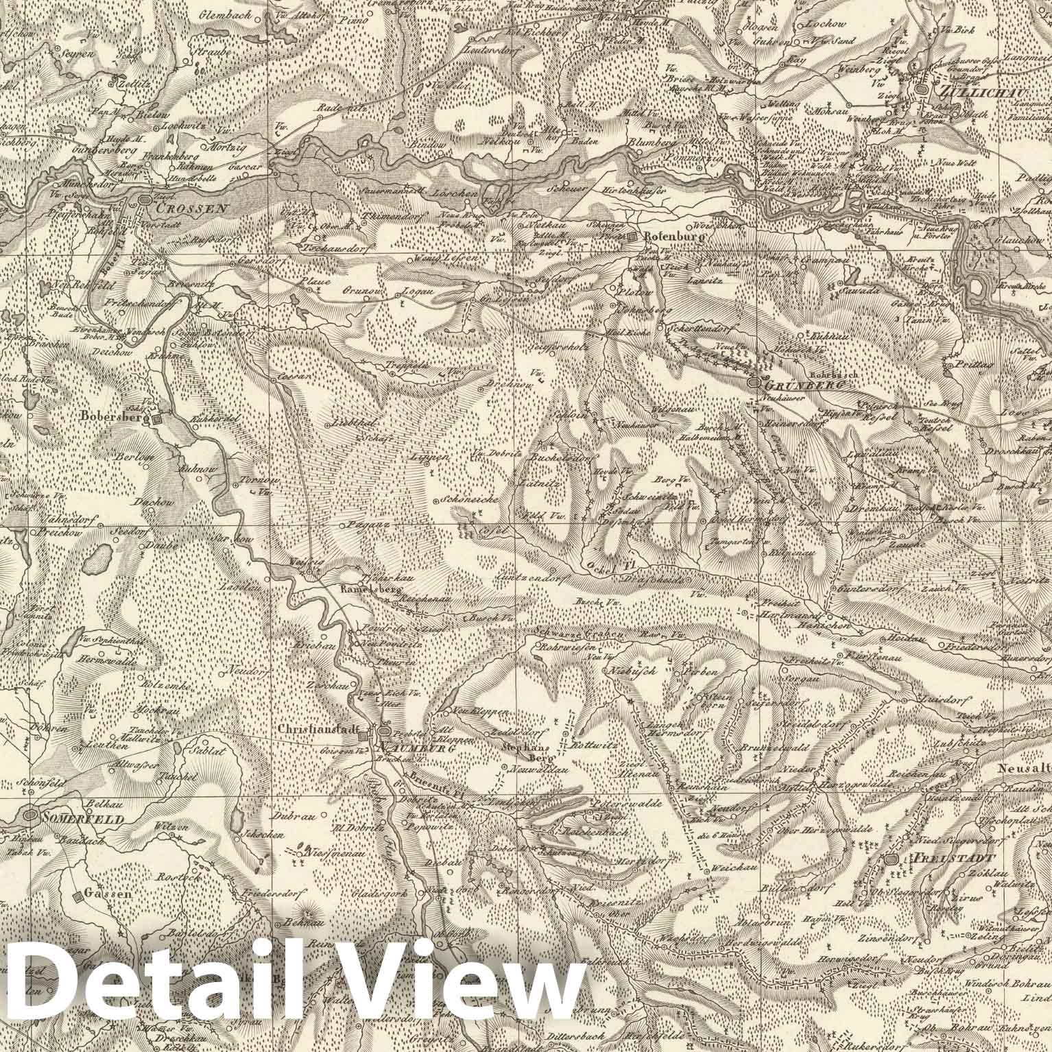 Historic Map : Sect. 62. Theil der Lausiz. = Partie de la Lusace, 1813, Vintage Wall Decor