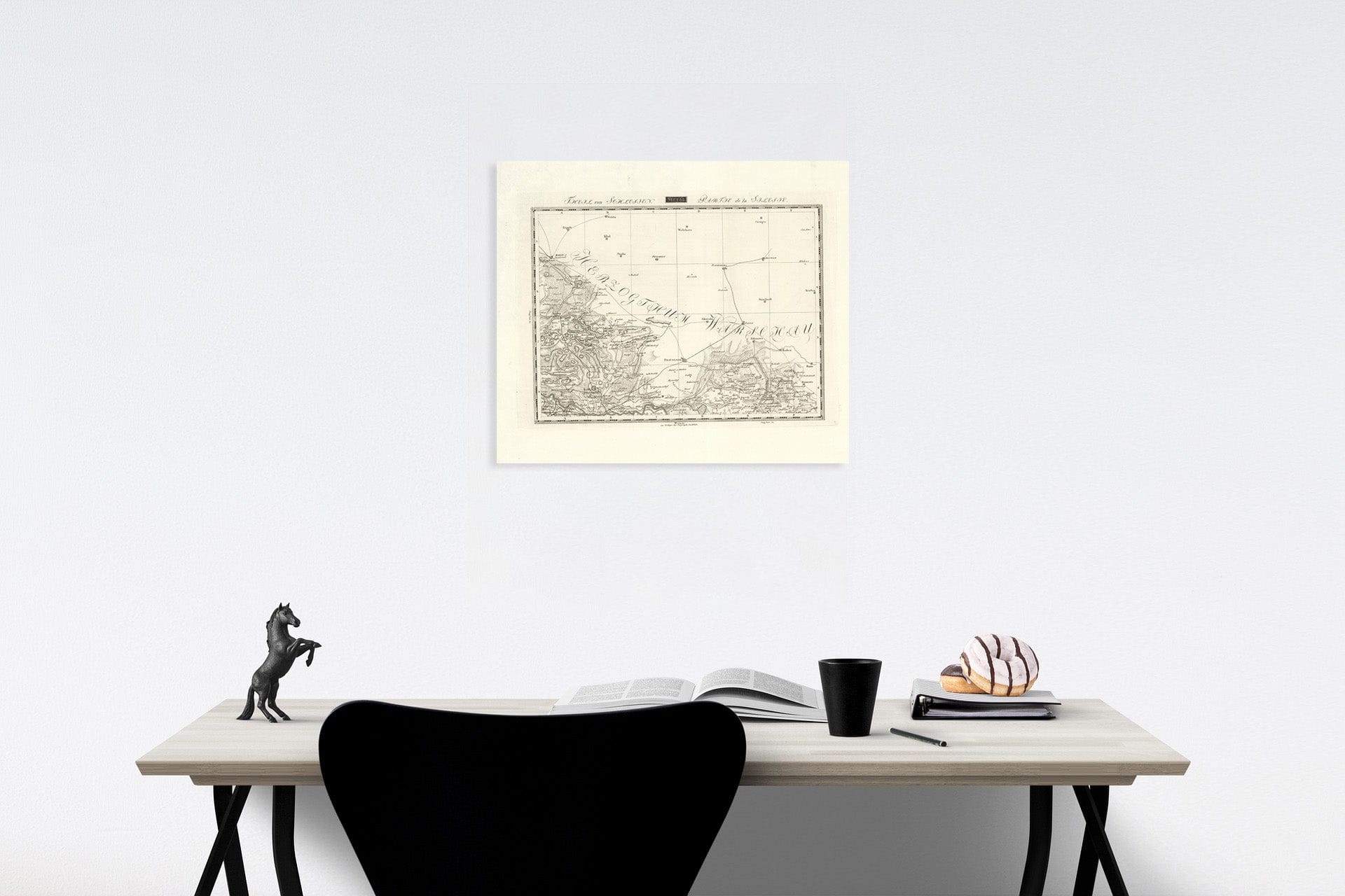 Historic Map : Sect. 63. Theil von Schlesien. = Partie de la Silesie, 1813, Vintage Wall Decor
