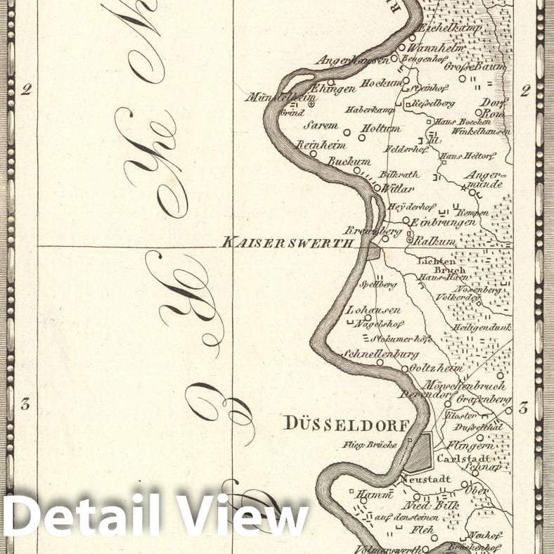 Historic Map : Sect. 64. (Theil von Beg. = Partie de Berg), 1813, Vintage Wall Decor