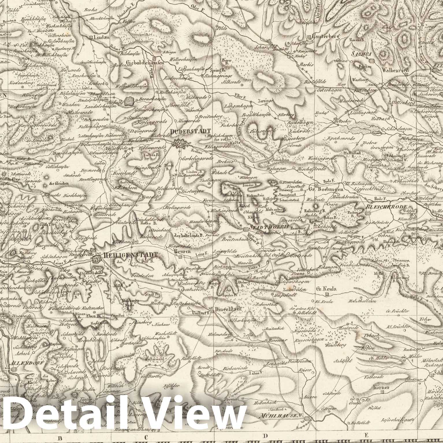 Historic Map : Sect. 68. Theil vom Konigrch. Westphalen. = Partie du Roy.me de Westphalie, 1813, Vintage Wall Decor