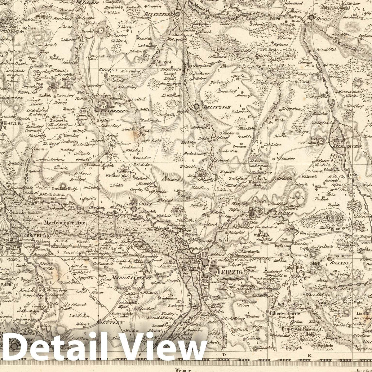Historic Map : Sect. 70. Theil von Sachsen. = Partie de la Saxe, 1813, Vintage Wall Decor