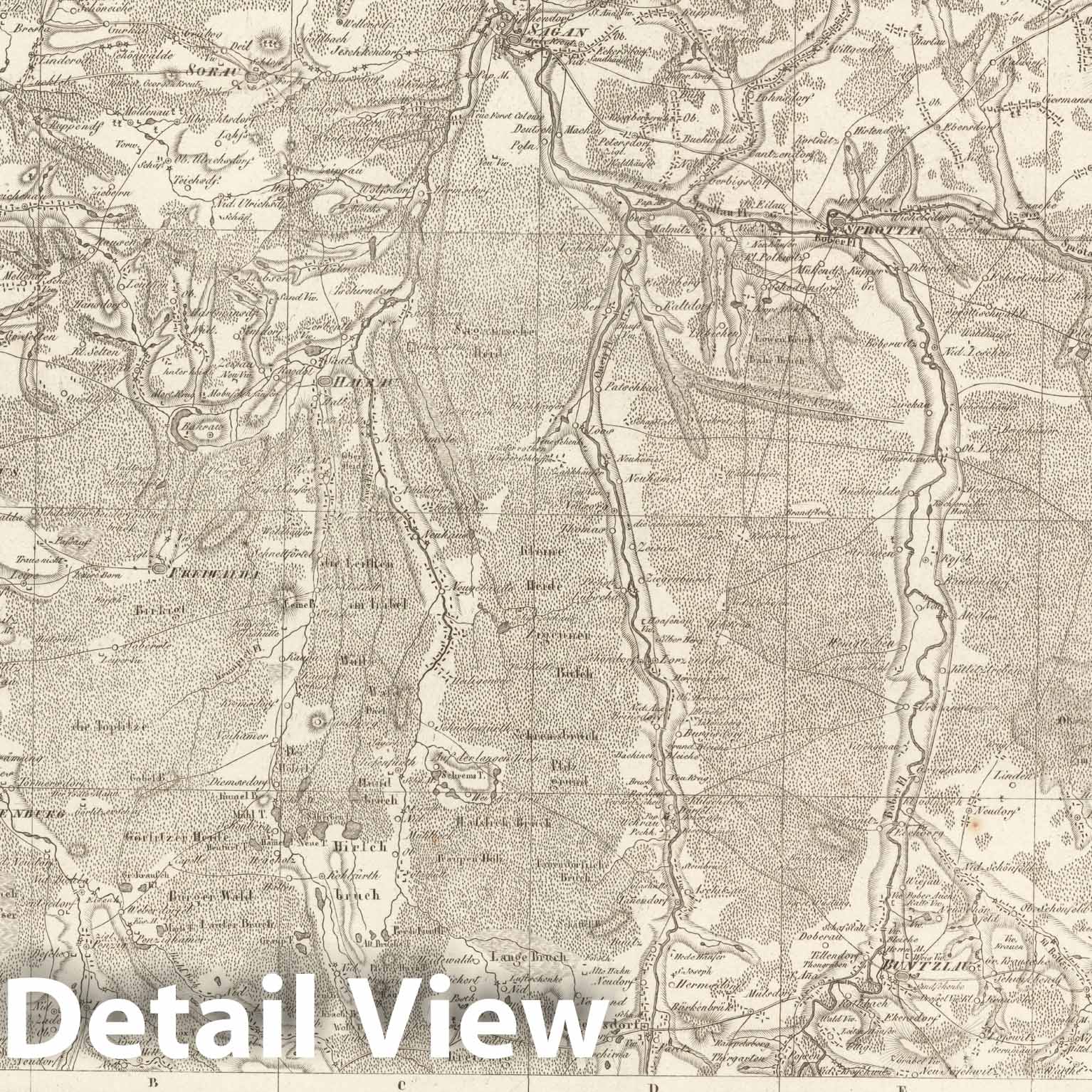 Historic Map : Sect. 73. Theil von Schlesien. = Partie de la Silesie, 1813, Vintage Wall Decor