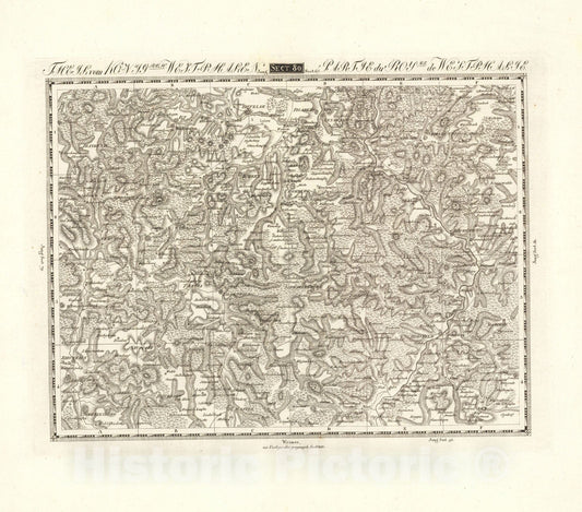 Historic Map : Sect. 80. Theil vom Konigrch. Westphalen. = Partie du Roy.me de Westphalie, 1813, Vintage Wall Decor
