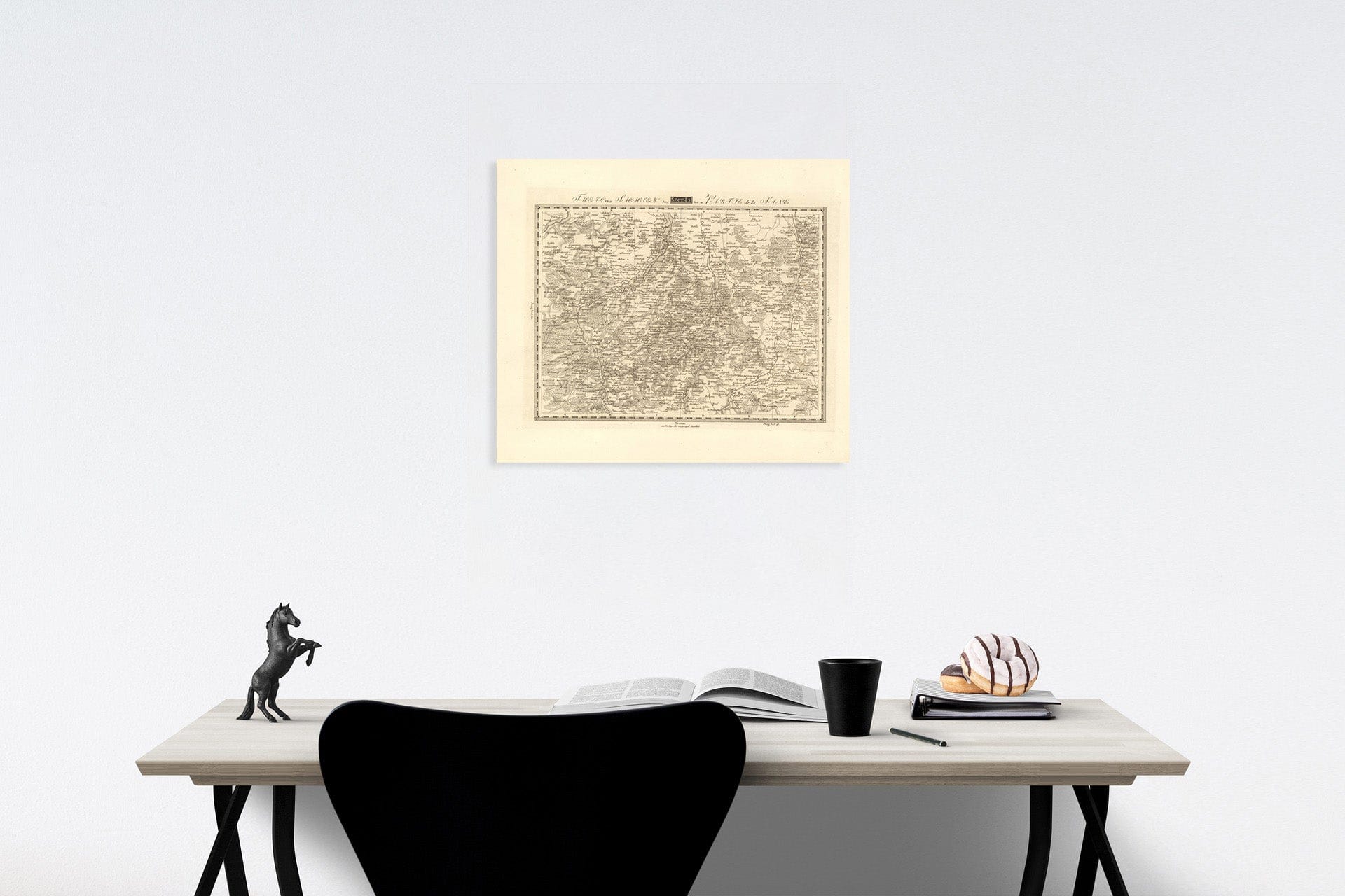 Historic Map : Sect. 83. Theil von Sachsen. = Partie de la Saxe, 1813, Vintage Wall Decor