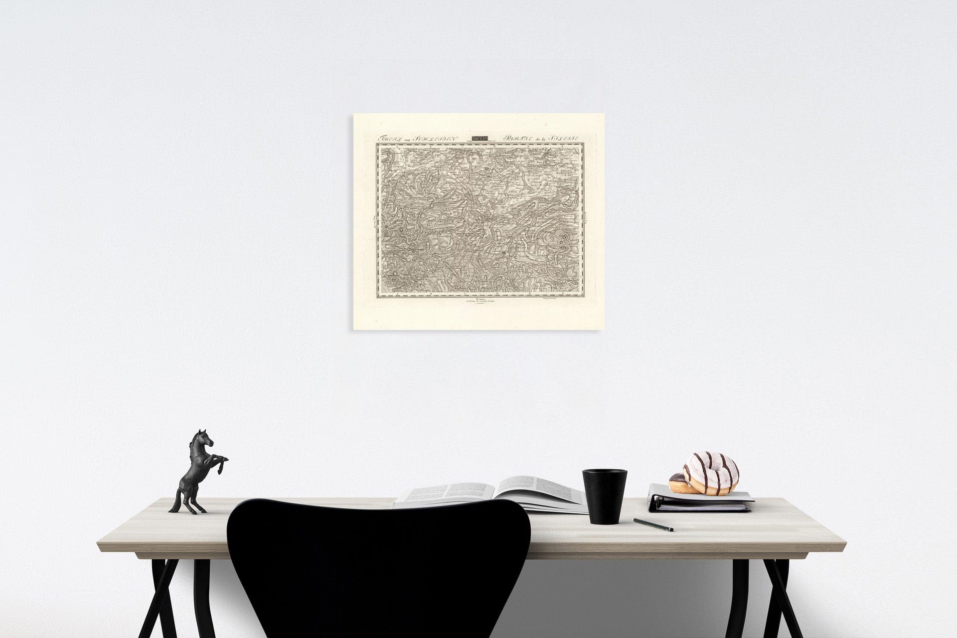Historic Map : Sect. 87. Theil von Schlesien. = Partie de la Silesie, 1813, v1, Vintage Wall Decor