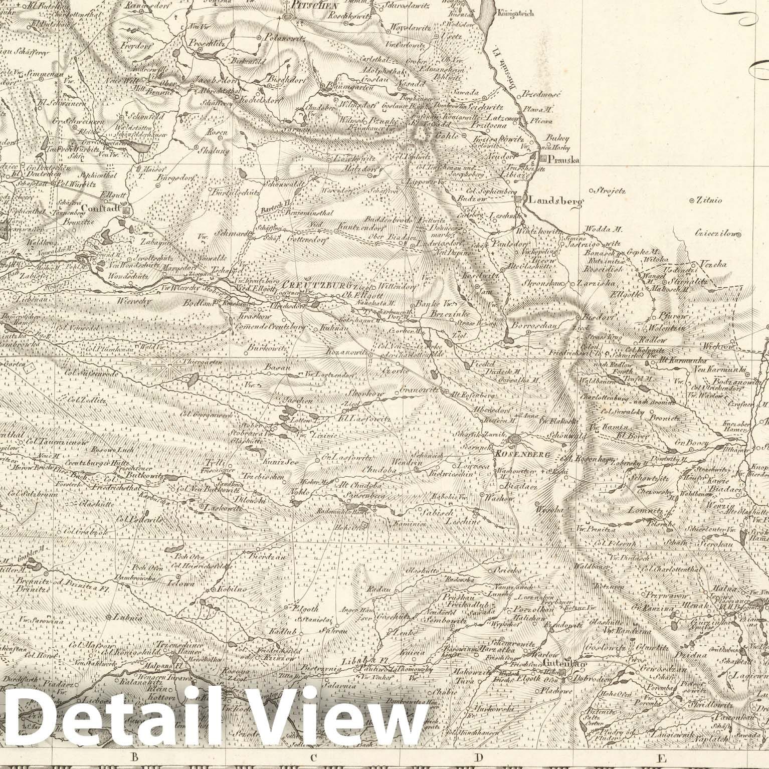Historic Map : Sect. 87. Theil von Schlesien. = Partie de la Silesie, 1813, v3, Vintage Wall Decor