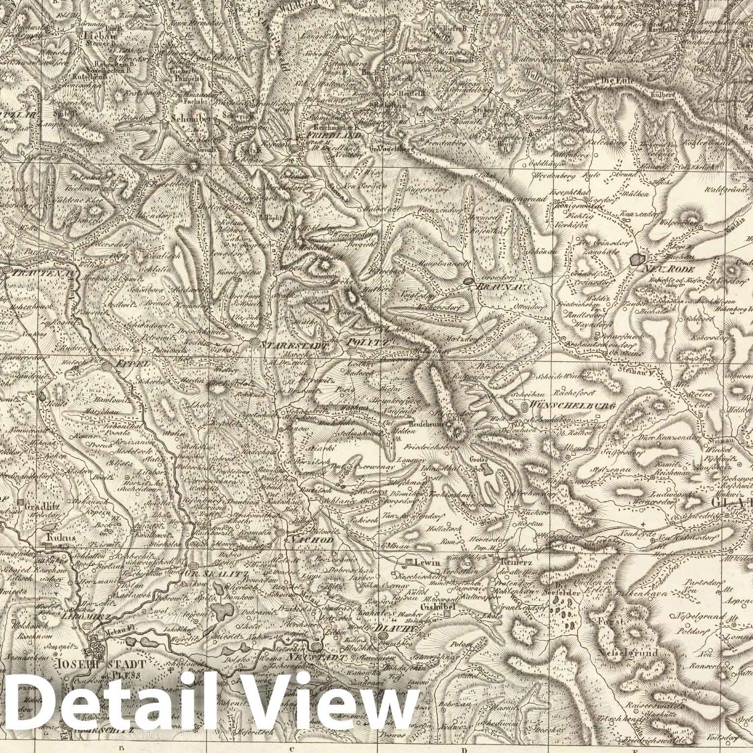 Historic Map : Sect. 100. Theil von Bohmen. = Partie de la Boheme, 1813, Vintage Wall Decor