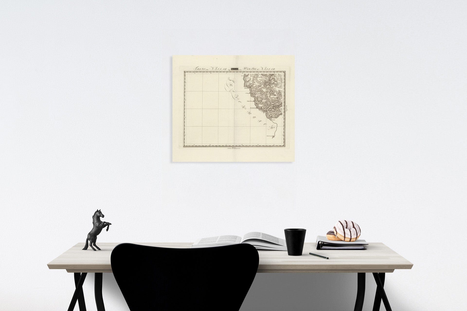Historic Map : Sect. 105. Theil von Nassau. = Partie de Nassau, 1813, Vintage Wall Decor