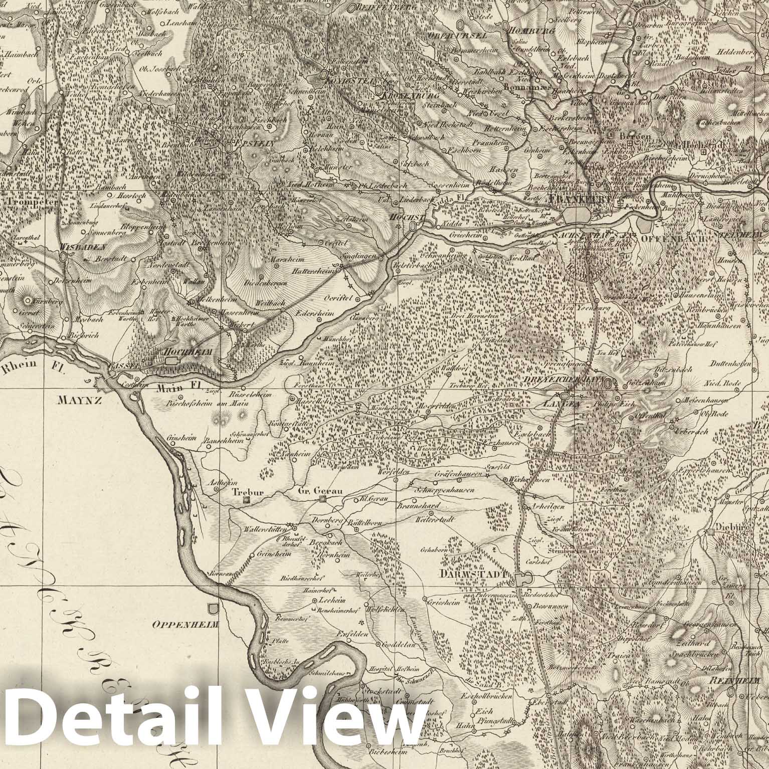 Historic Map : Sect. 106. Theil von Nassau. = Partie de Nassau., 1813, Vintage Wall Decor