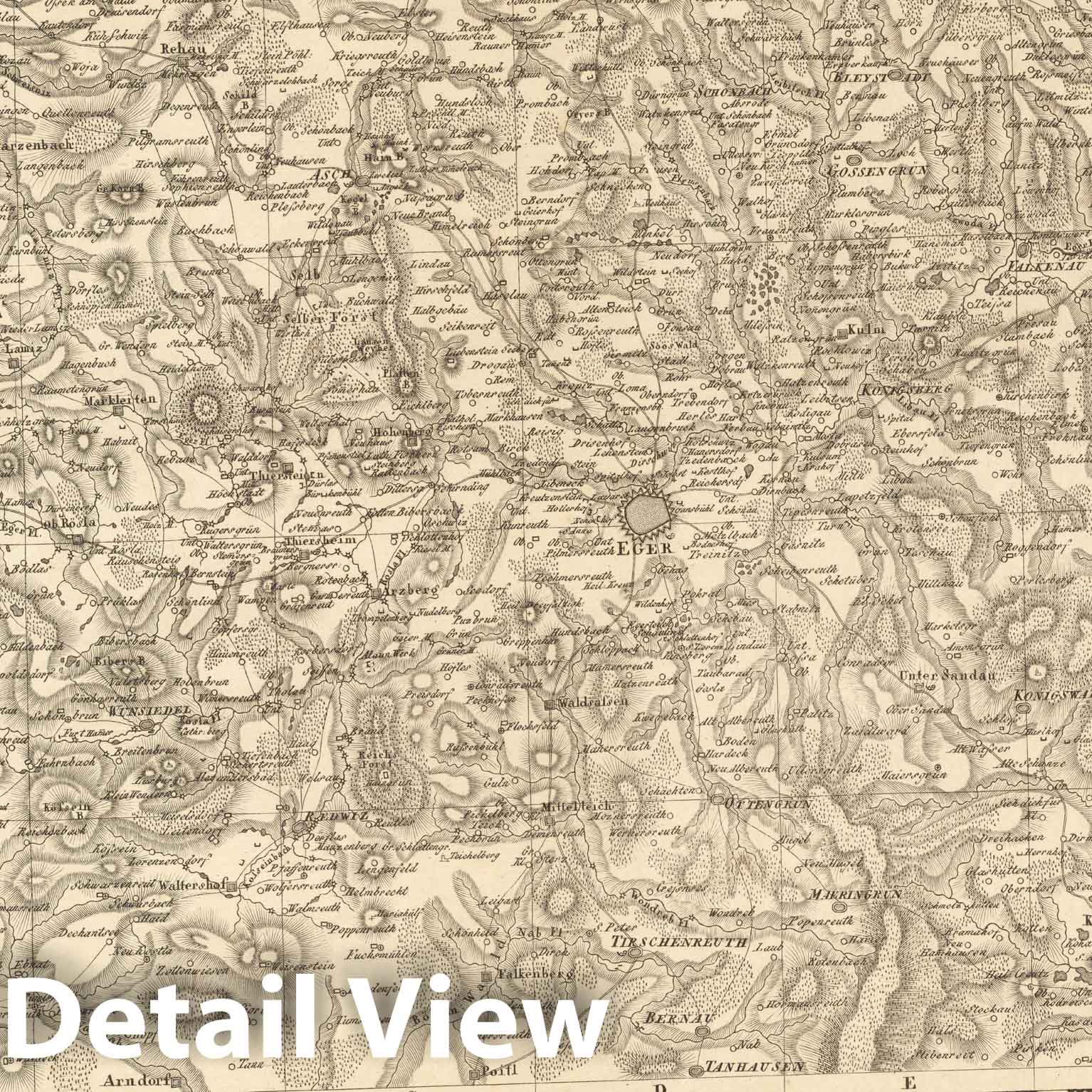 Historic Map : Sect. 110. Theil von Bohmen. = Partie de la Boheme, 1813, Vintage Wall Decor