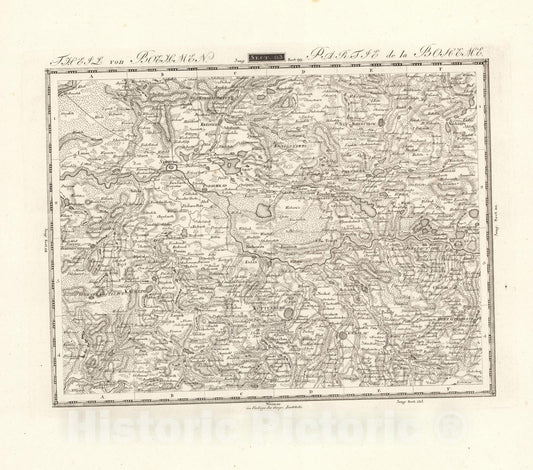 Historic Map : Sect. 113. Theil von Bohmen. = Partie de la Boheme, 1813, Vintage Wall Decor