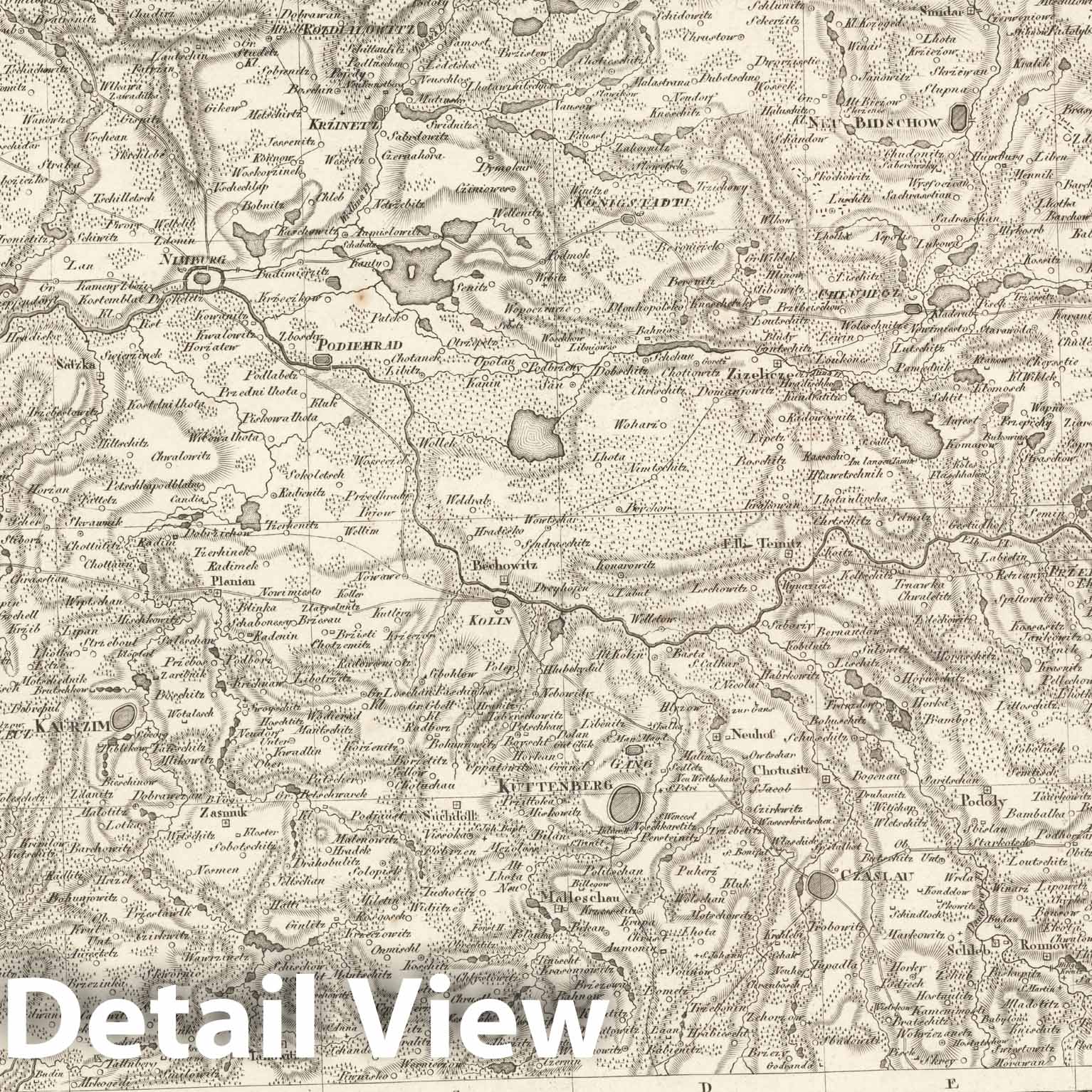 Historic Map : Sect. 113. Theil von Bohmen. = Partie de la Boheme, 1813, Vintage Wall Decor