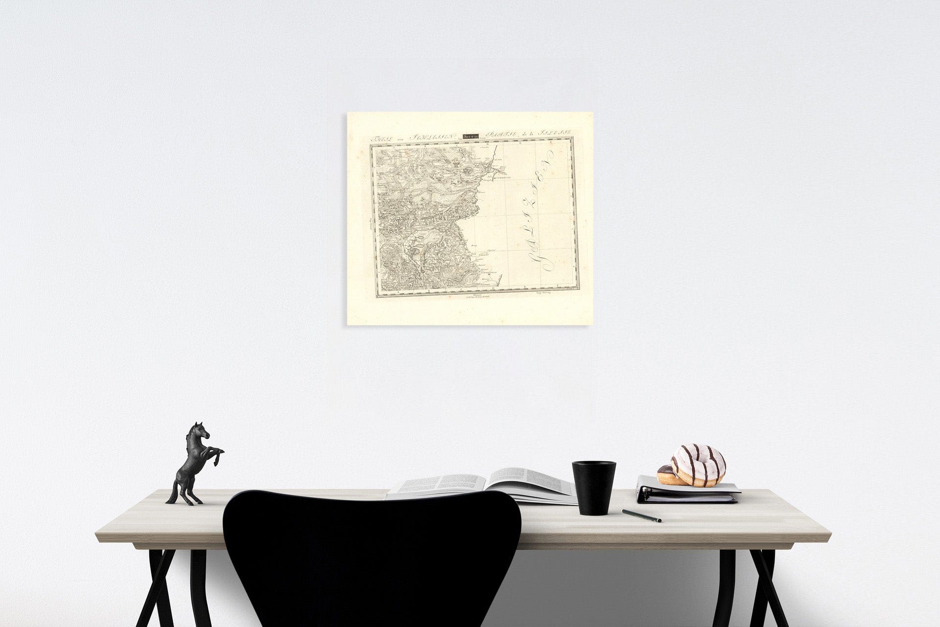 Historic Map : Sect. 117. Theil von Schlesien. = Partie de la Silesie, 1813, Vintage Wall Decor