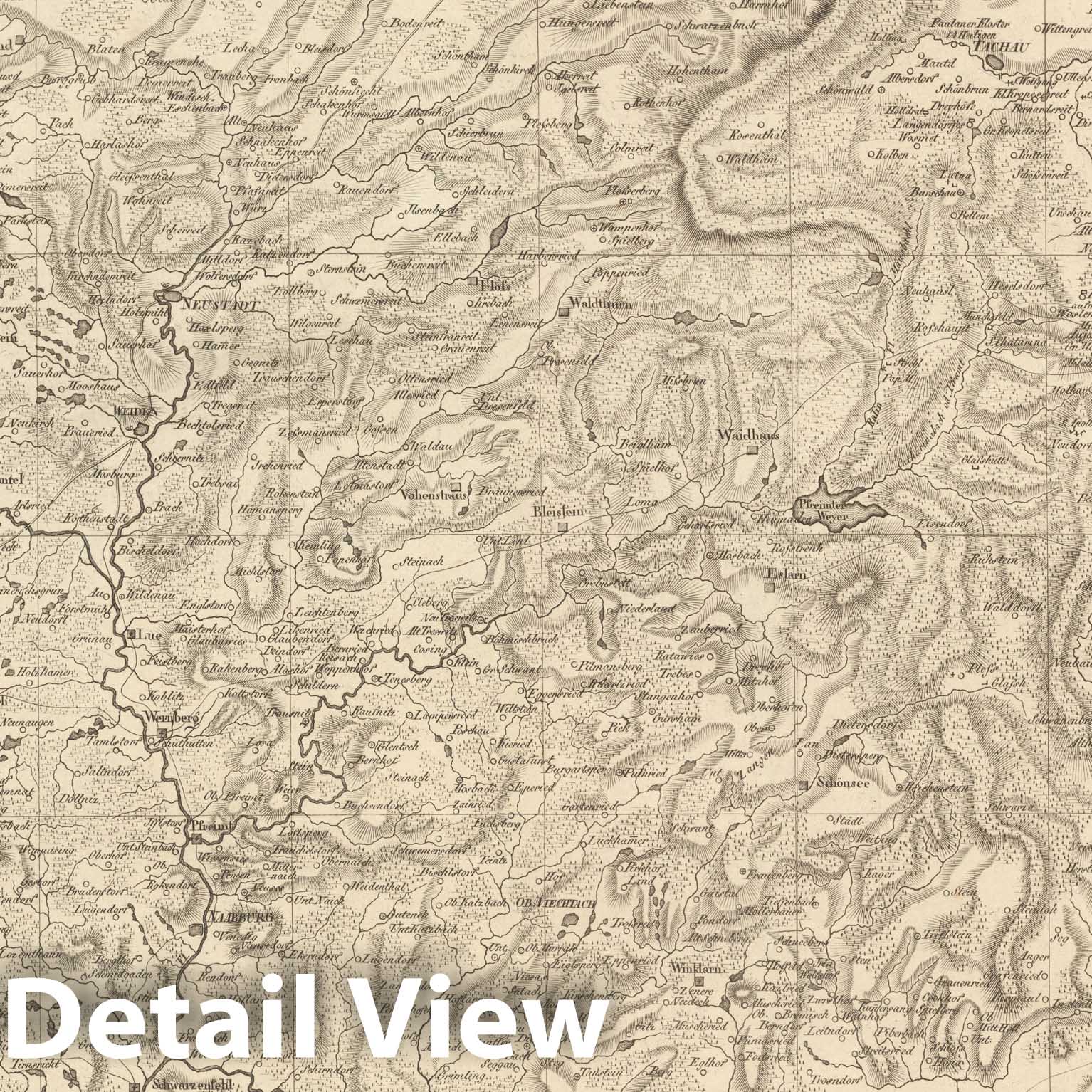 Historic Map : Sect. 122. Theil von Baiern = Partie de la Baviere, 1813, Vintage Wall Decor