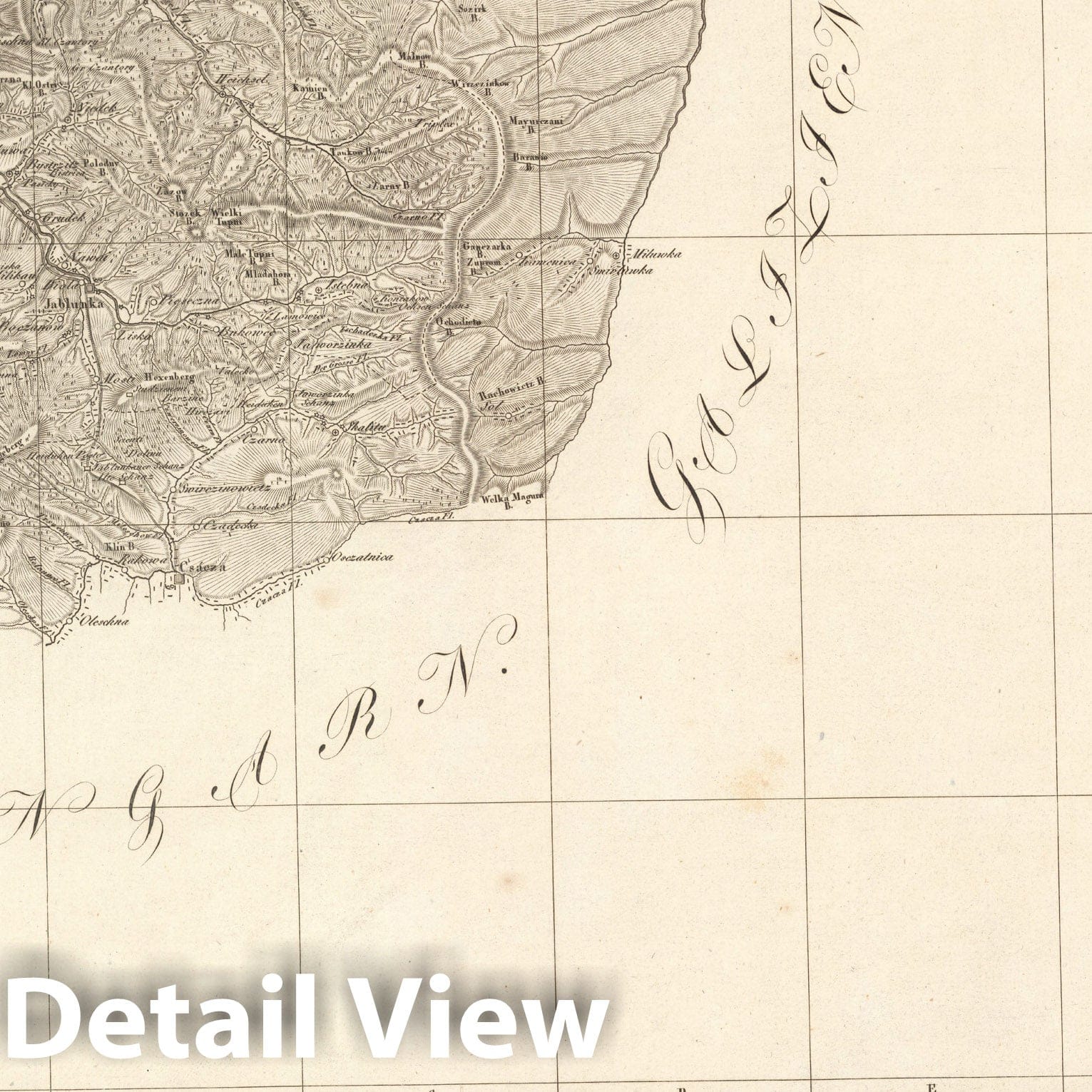 Historic Map : Sect. 129. Theil von Schlesien = Partie de la Silesie, 1813, Vintage Wall Decor