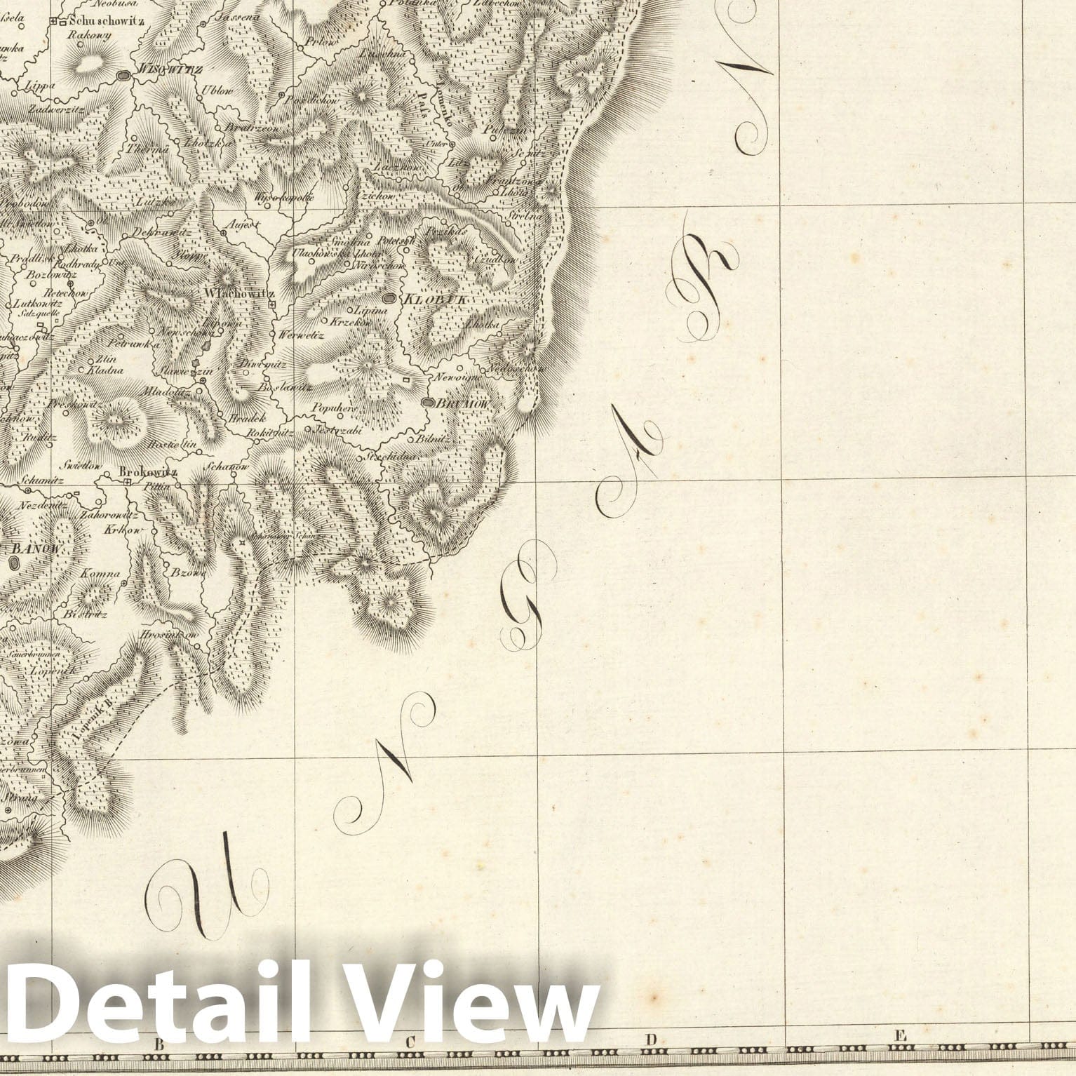 Historic Map : Sect. 140. Theil von Maehren = Partie de la Moravie, 1813, Vintage Wall Decor