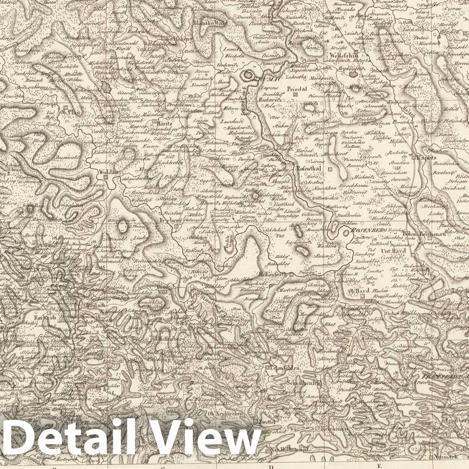 Historic Map : Sect. 148. Theil von Bohmen. = Partie de la Boheme, 1813, Vintage Wall Decor