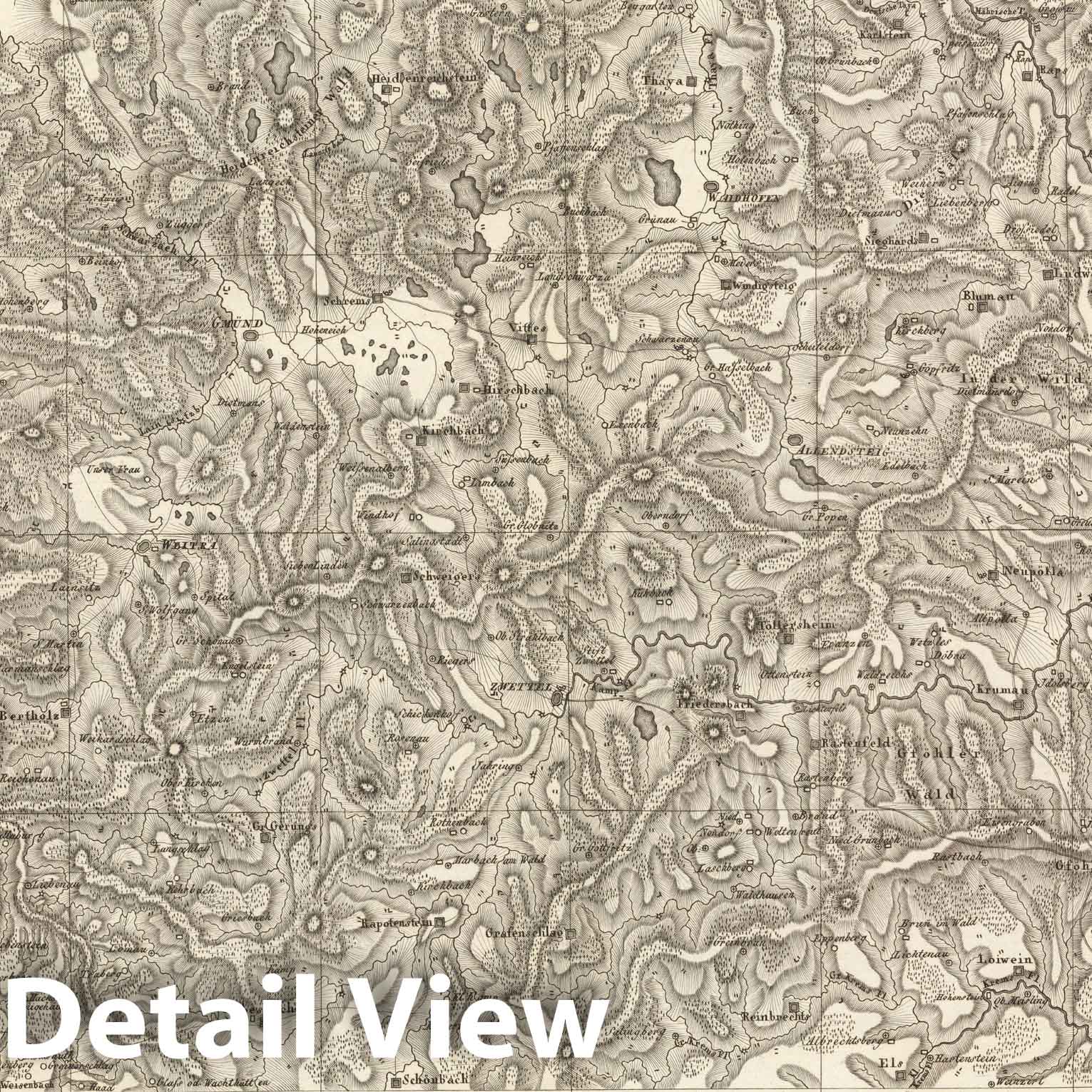 Historic Map : Sect. 149. Theil von Oestreich = Partie d'Autriche, 1813, Vintage Wall Decor