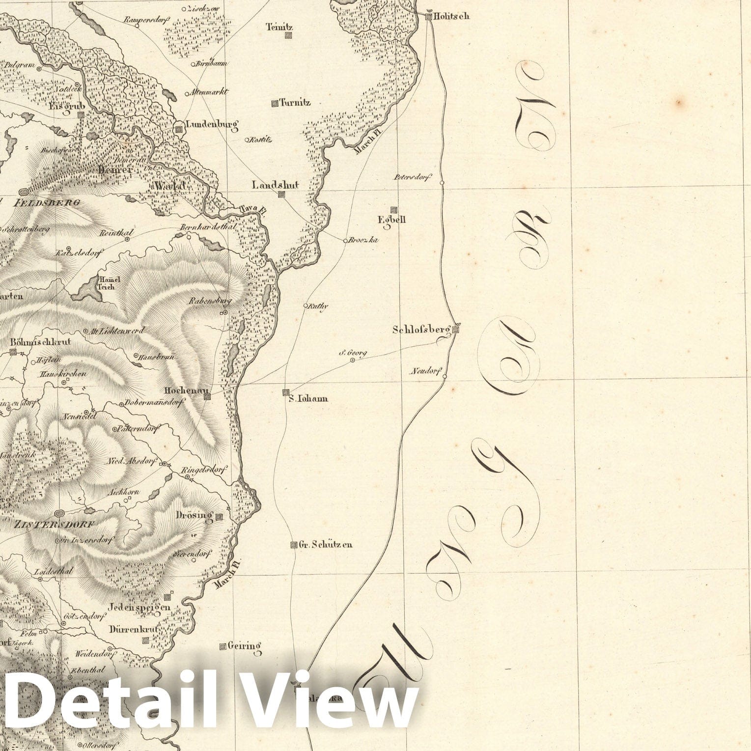 Historic Map : Sect. 151. Theil von Oestreich = Partie d'Autriche, 1813, Vintage Wall Decor