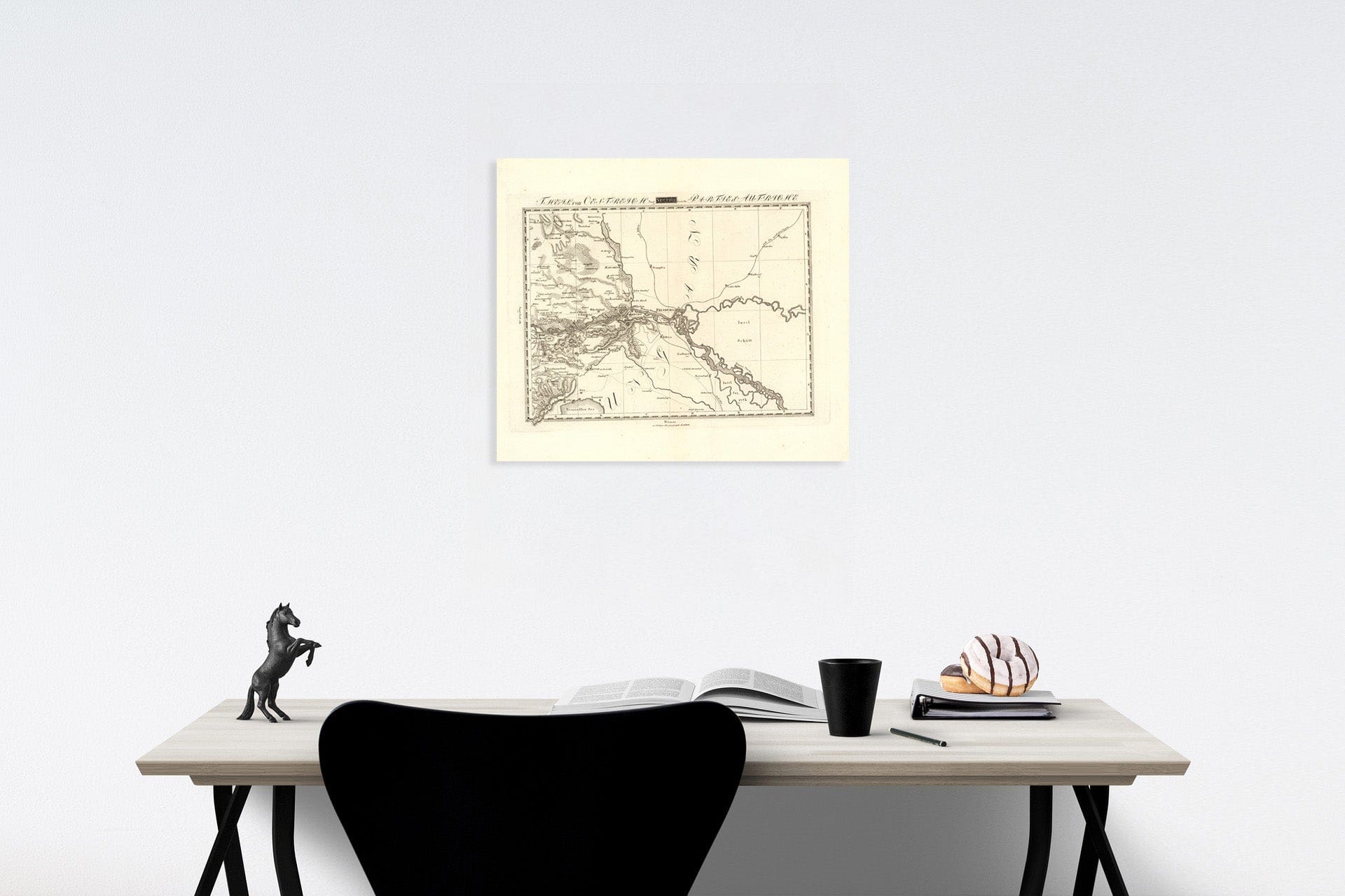 Historic Map : Sect. 162. Theil von Oestreich = Partie d'Autriche, 1813, Vintage Wall Decor