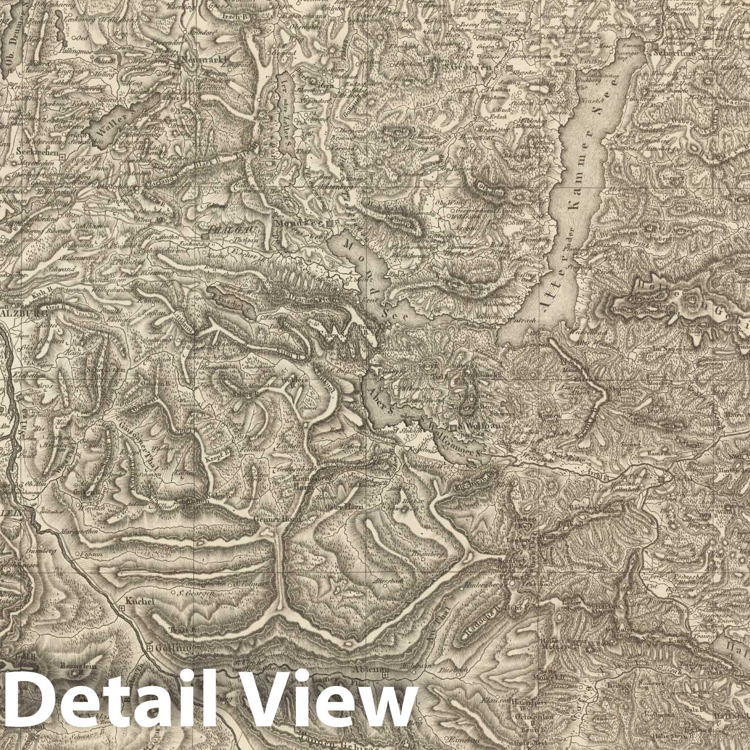 Historic Map : Sect. 169. Theil von Bayern = Partie de la Baviere, 1813, Vintage Wall Decor