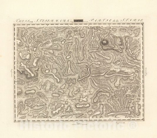 Historic Map : Sect. 178. Theil von Steiermark = Partie de la Stirie, 1813, Vintage Wall Decor