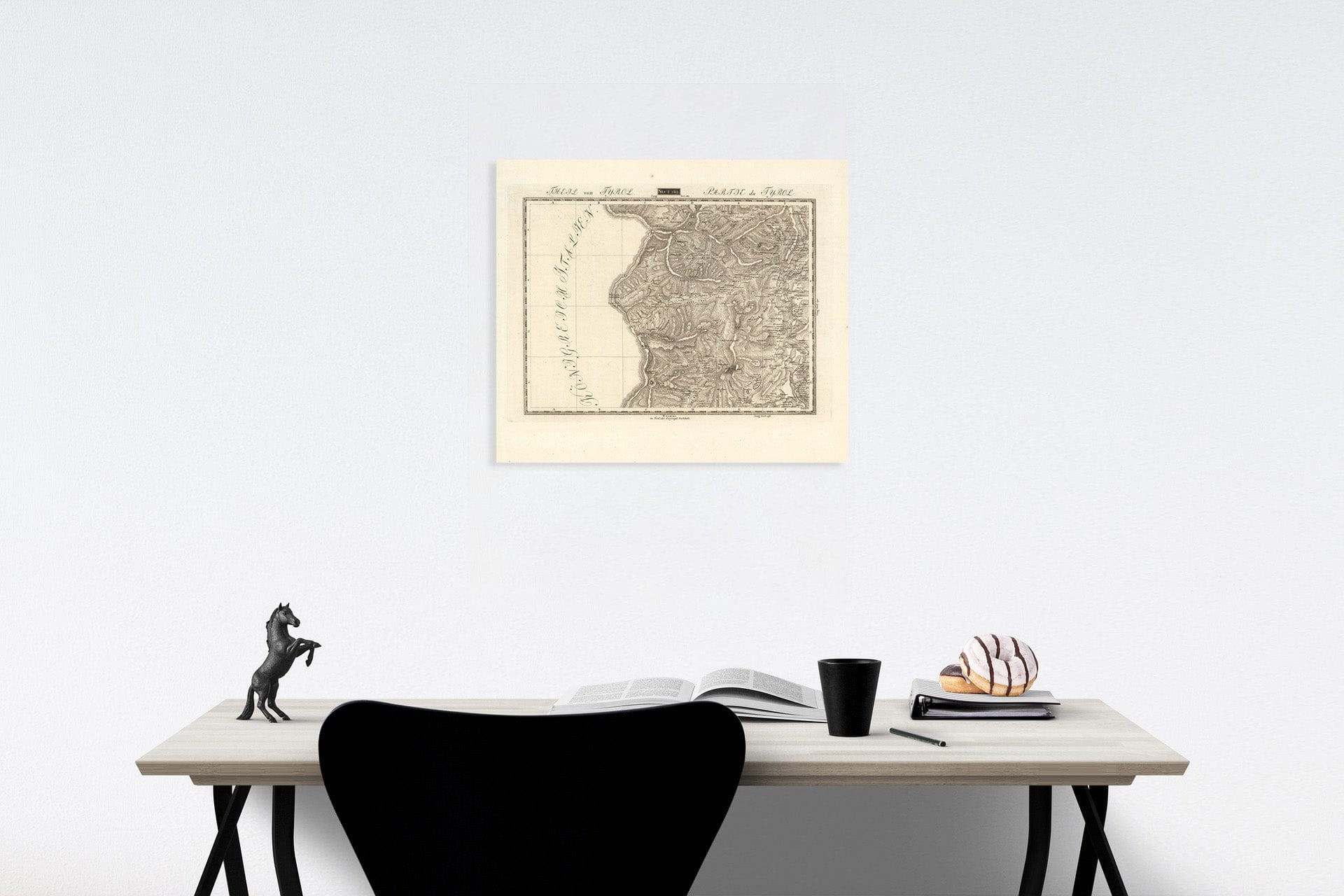 Historic Map : Sect. 189. Theil von Tyrol = Partie du Tyrol, 1813, Vintage Wall Decor