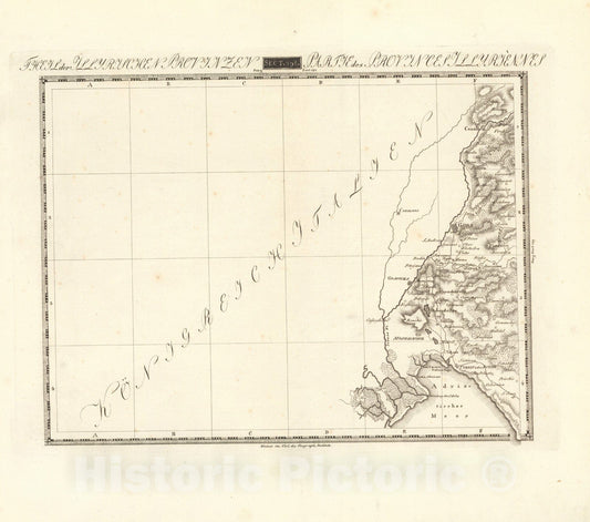 Historic Map : Sect. 198. Theil der Illyrischen Provinzen = Partie des Provinces Illyriennes, 1813, Vintage Wall Decor